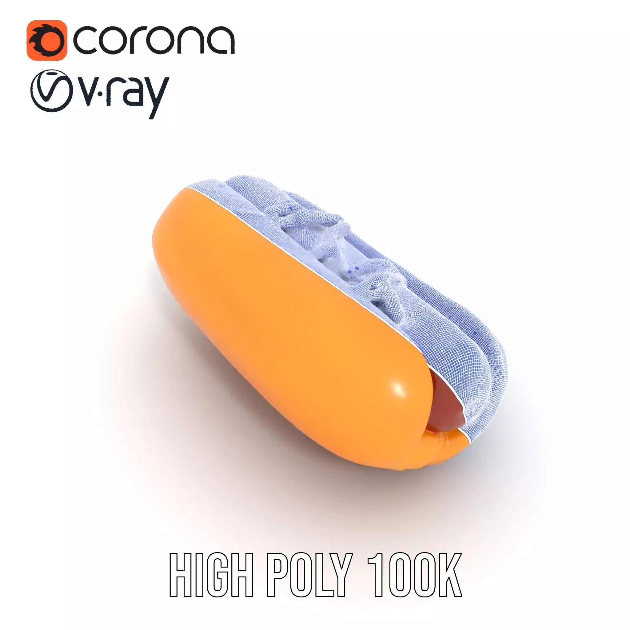 Hot Dog with Mustard Model Pack Low-poly 3D model_31