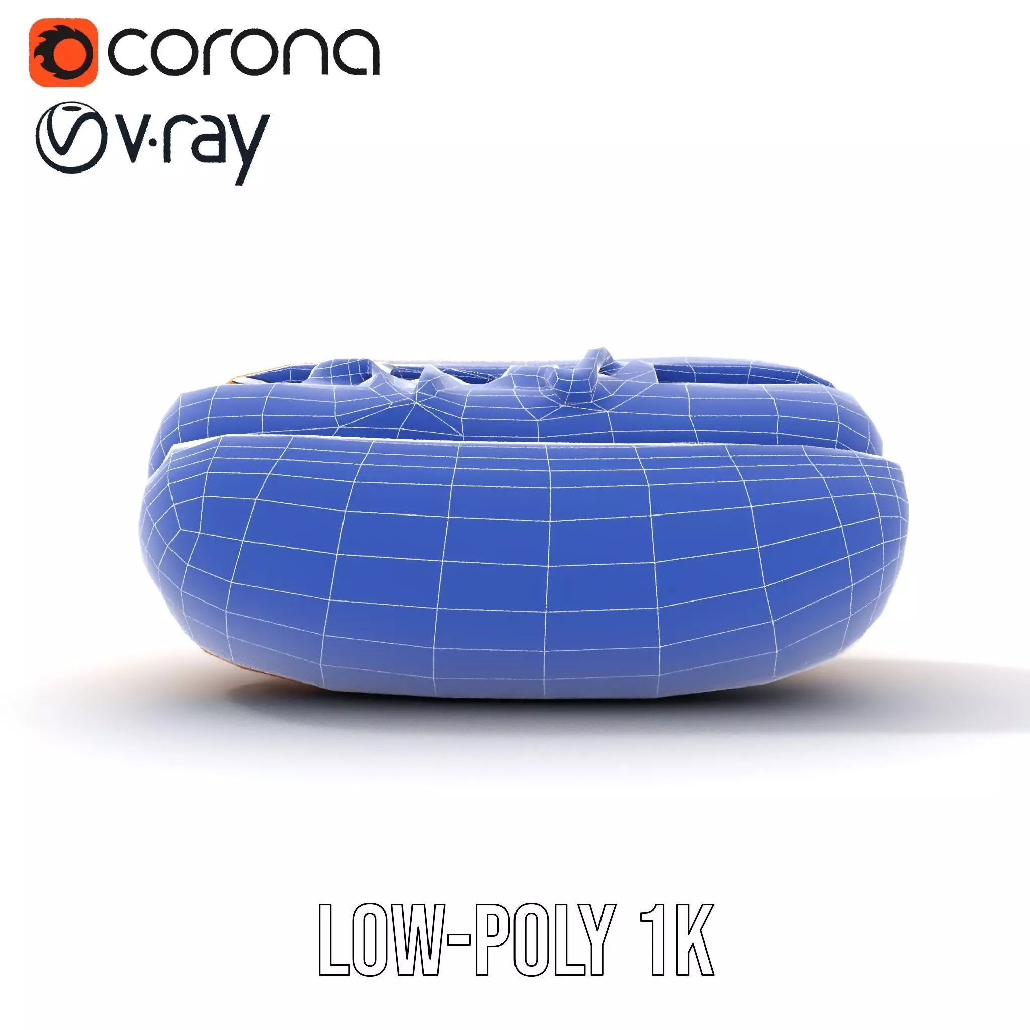 Hot Dog with Mustard Model Pack Low-poly 3D model_12