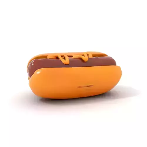 Hot Dog with Mustard Model Pack Low-poly 3D model
