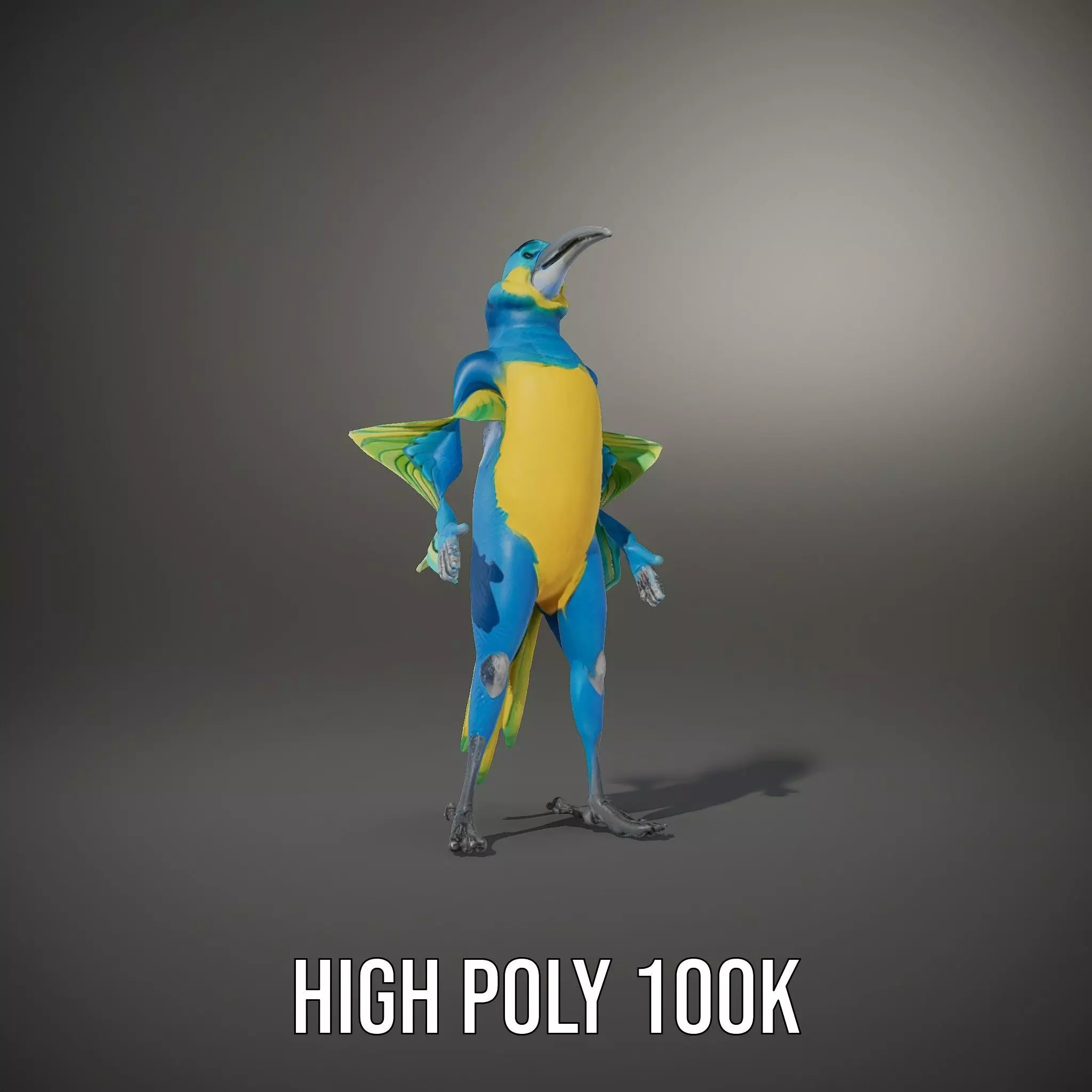 Cartoon Parrot Character Model Pack Low-poly 3D model_31