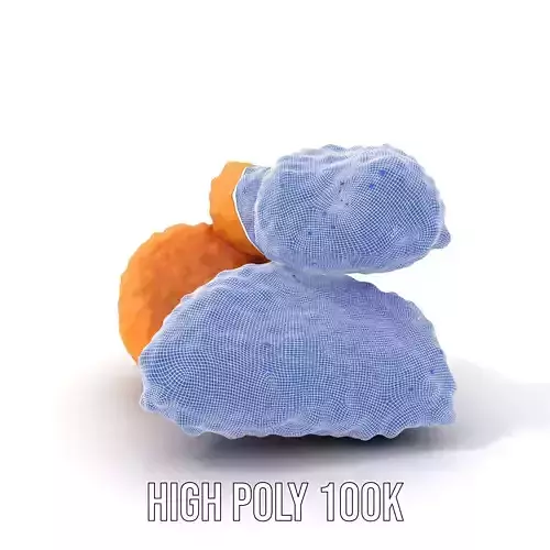 Crispy Chicken Nuggets Model Pack Low-poly 3D model 4