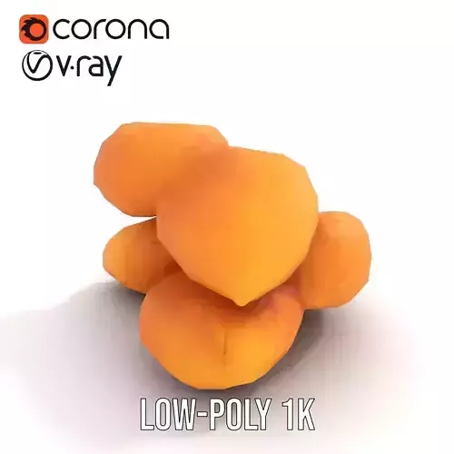 Crispy Chicken Nuggets Model Pack Low-poly 3D model 7