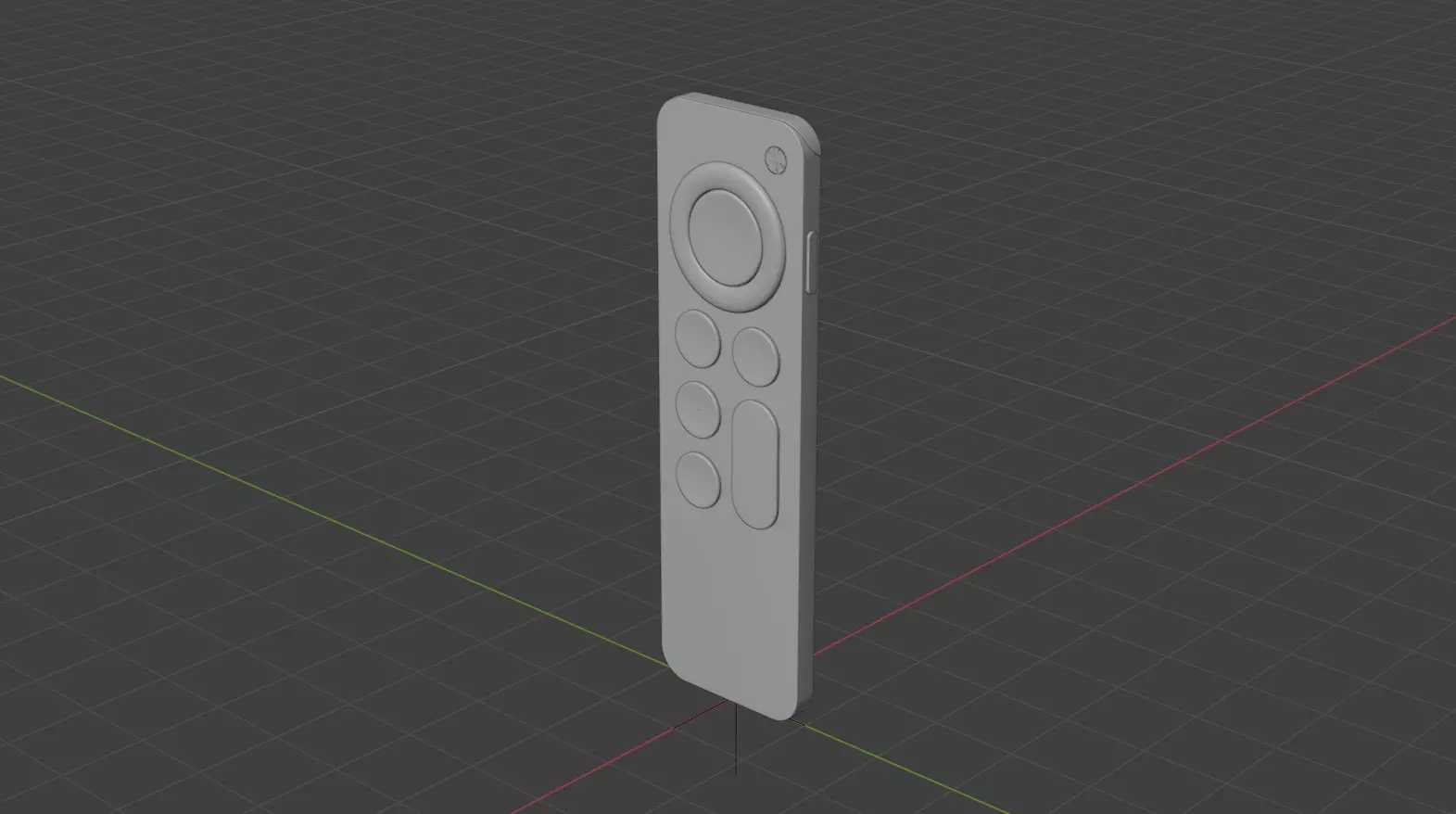 Apple TV Remote 3D Model Free 3D model_6