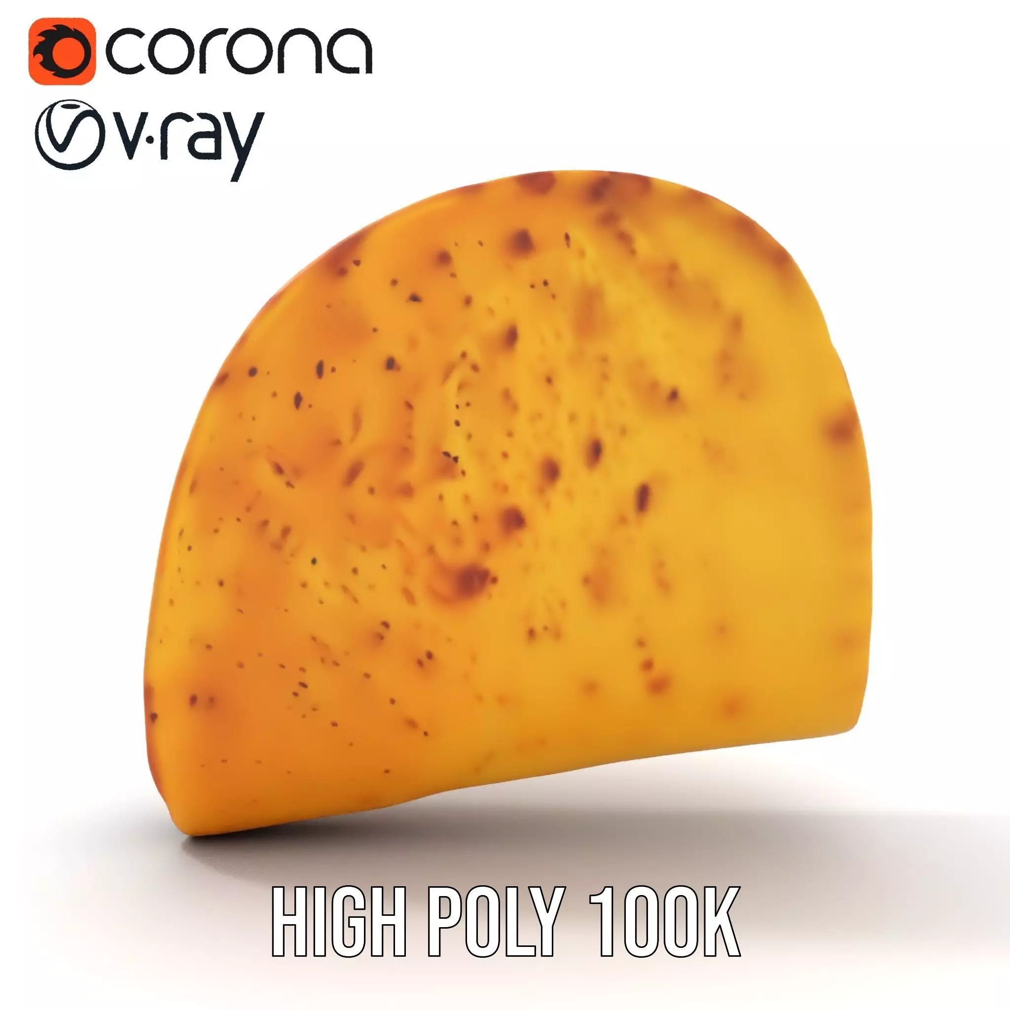 Taco with Beef and Cilantro Model Pack Low-poly 3D model_9