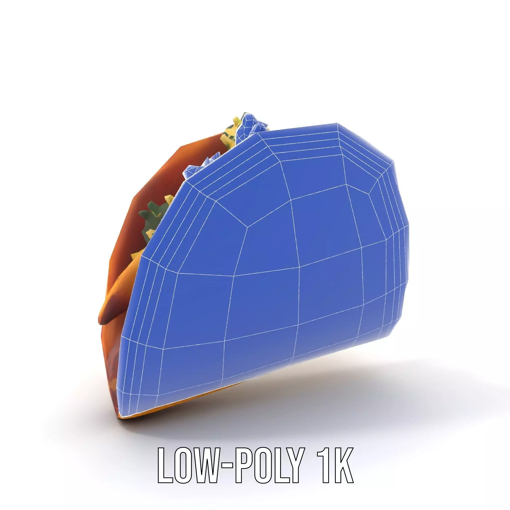 Taco with Beef and Cilantro Model Pack Low-poly 3D model_14