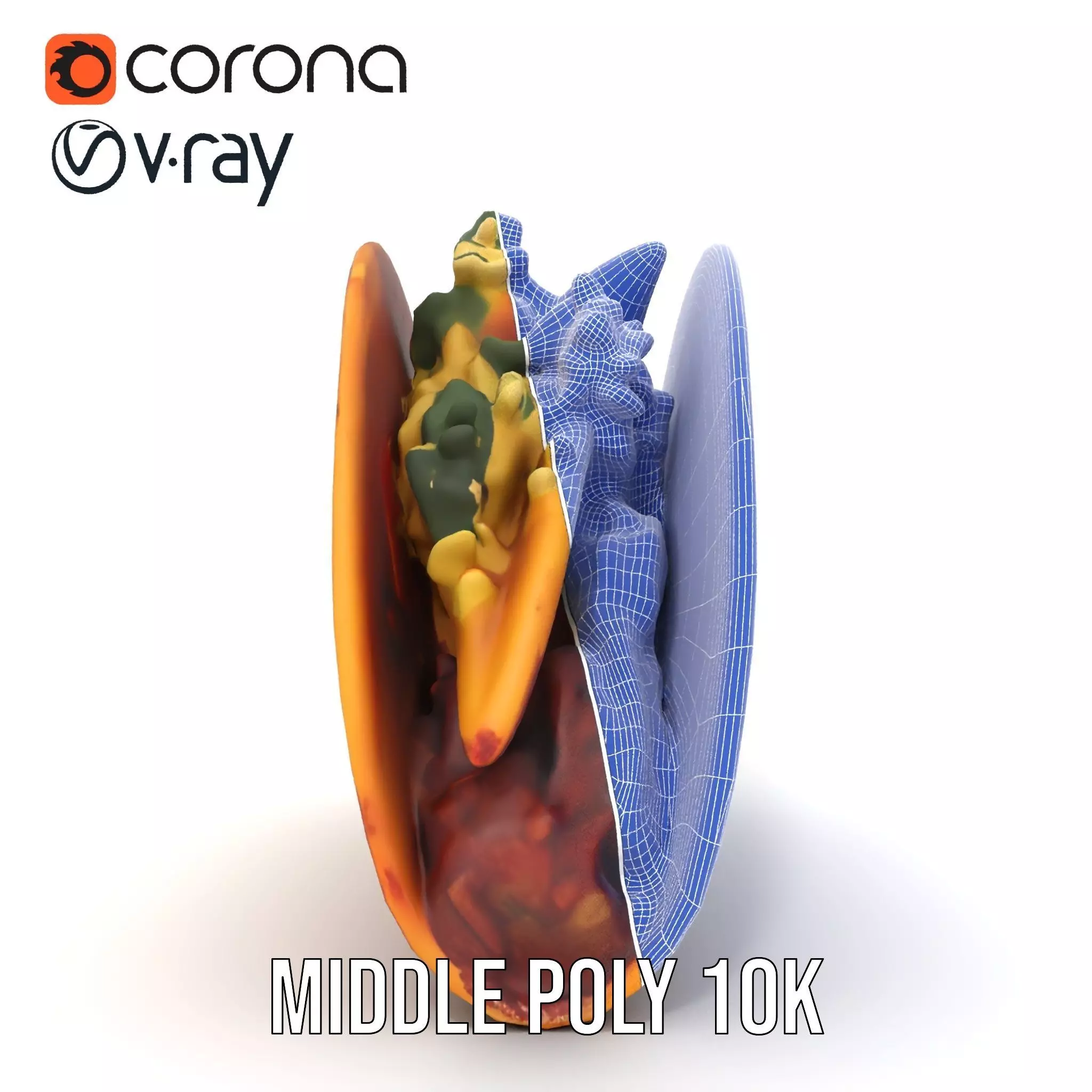 Taco with Beef and Cilantro Model Pack Low-poly 3D model_24