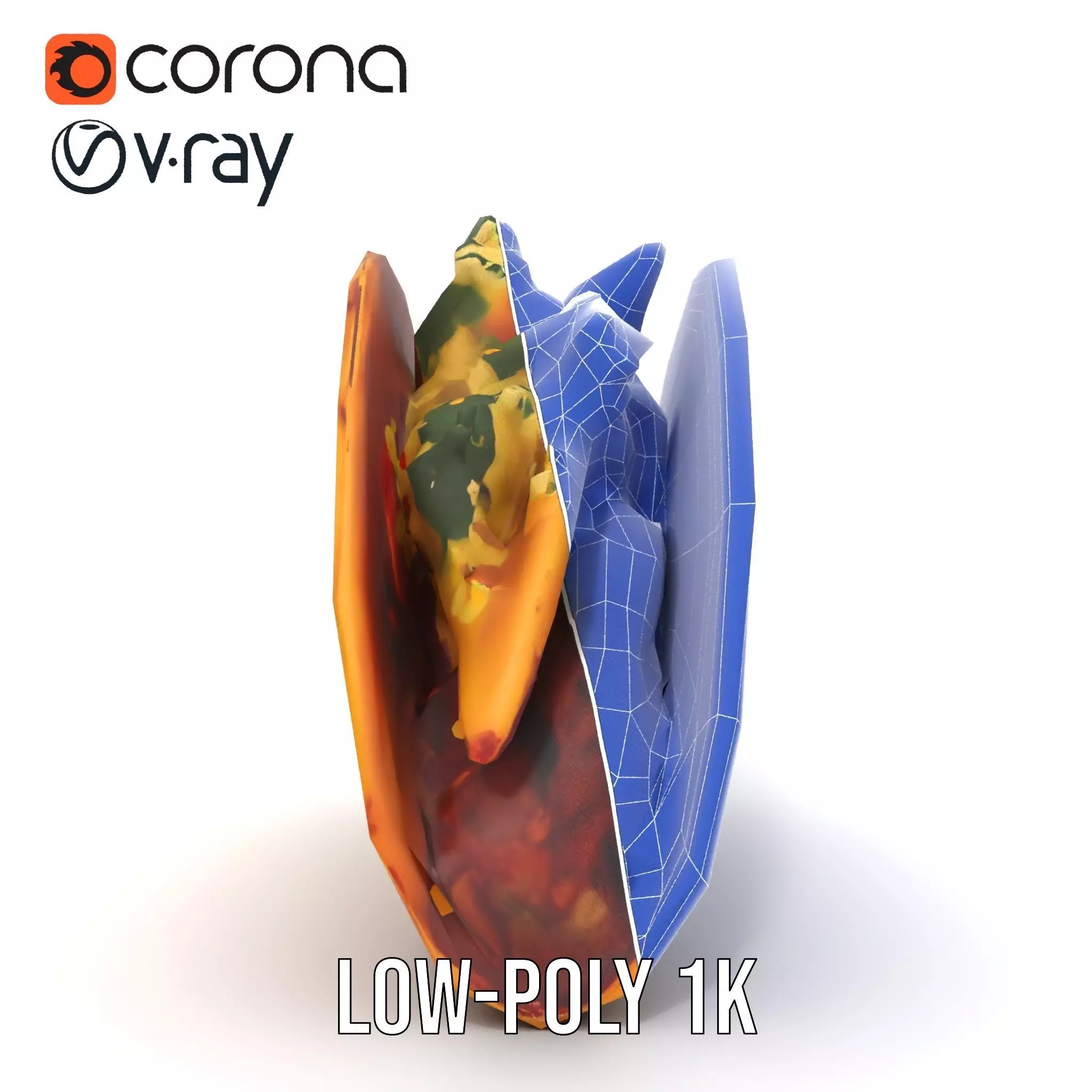 Taco with Beef and Cilantro Model Pack Low-poly 3D model_25