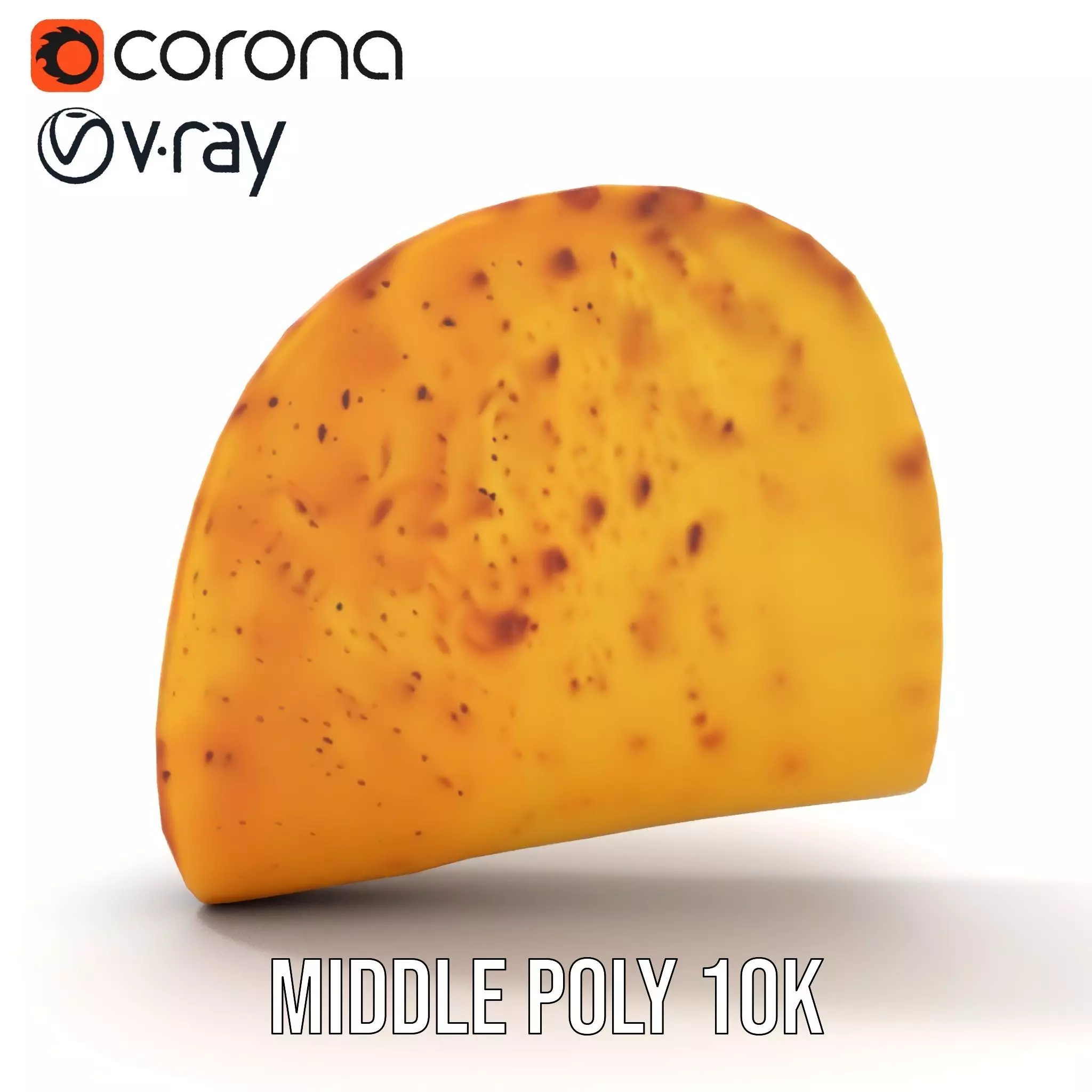 Taco with Beef and Cilantro Model Pack Low-poly 3D model_6