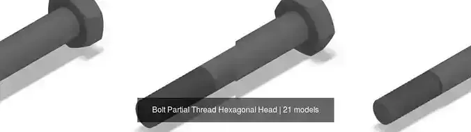 Bolt Partial Thread Hexagonal Head