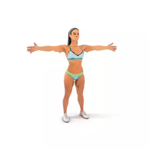 Athletic Female Human Figure Model Pack