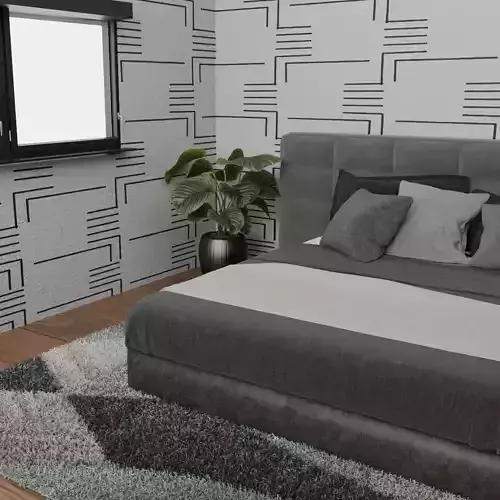  Bedroom 3D Model  