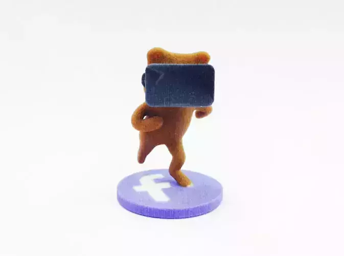 Virtual Reality Facebook Bear 3D print model
