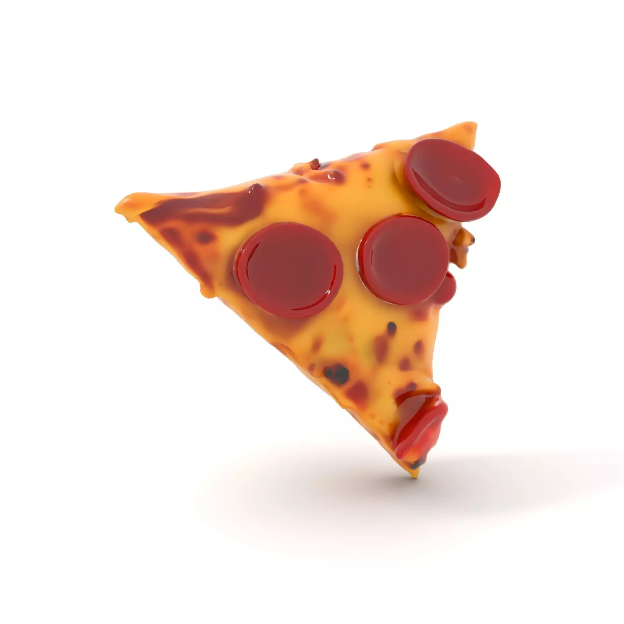 Pepperoni Pizza Slice Model Pack Low-poly 3D model_13