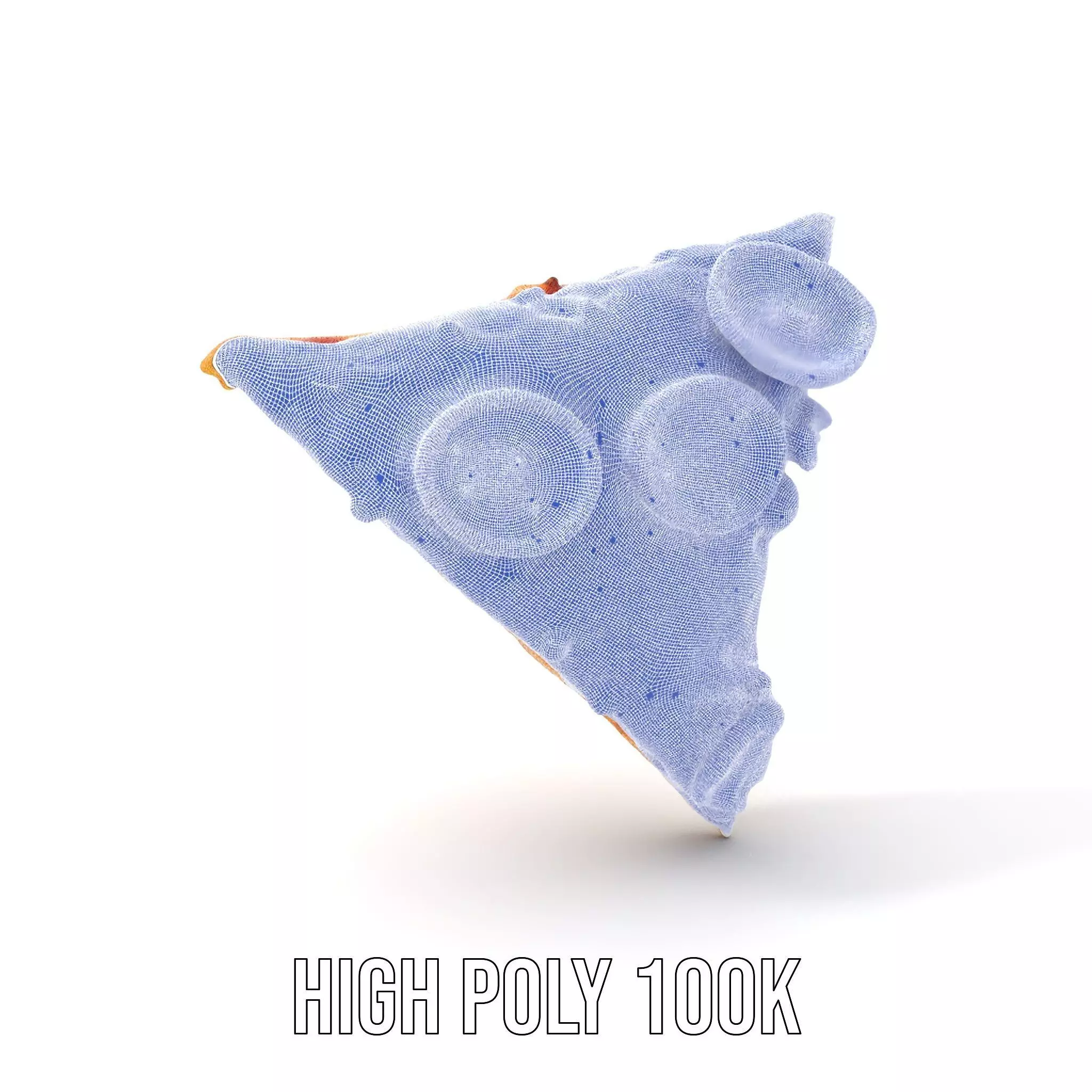 Pepperoni Pizza Slice Model Pack Low-poly 3D model_4