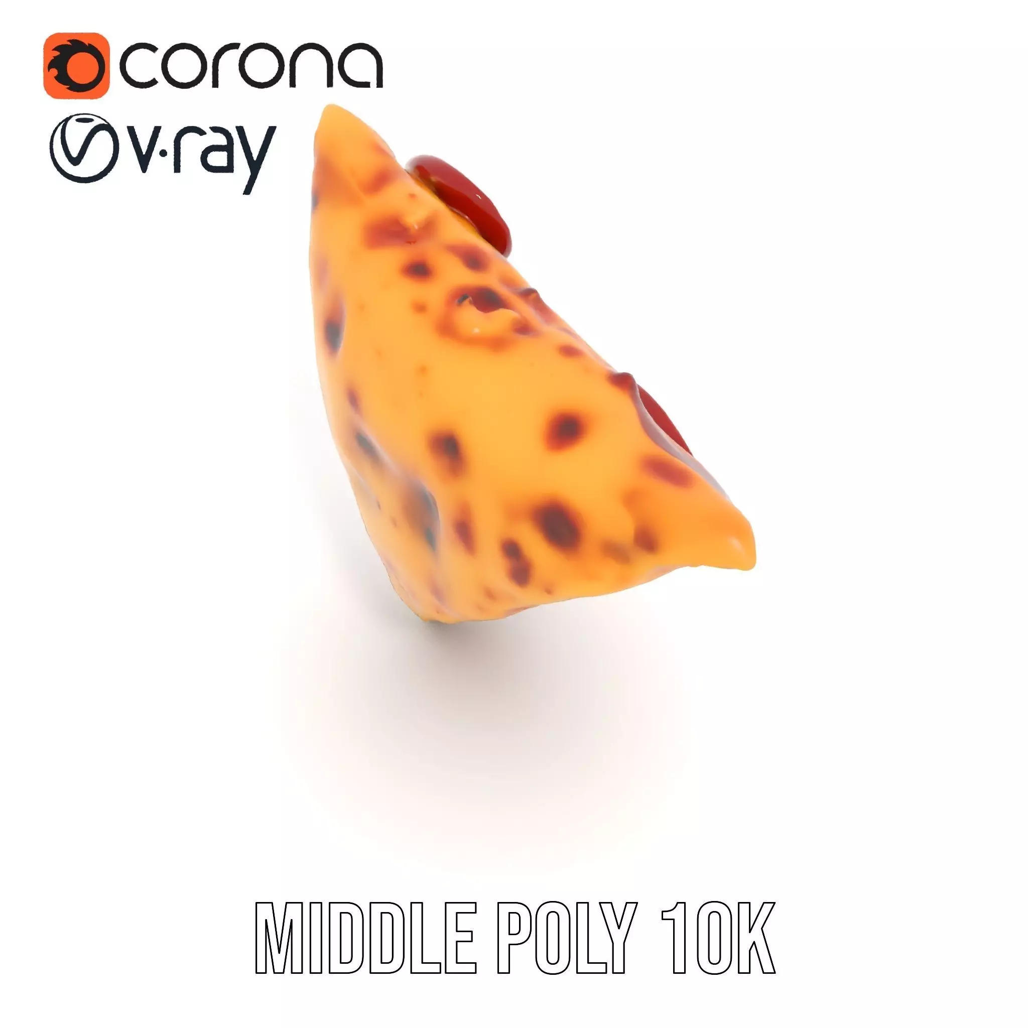 Pepperoni Pizza Slice Model Pack Low-poly 3D model_24