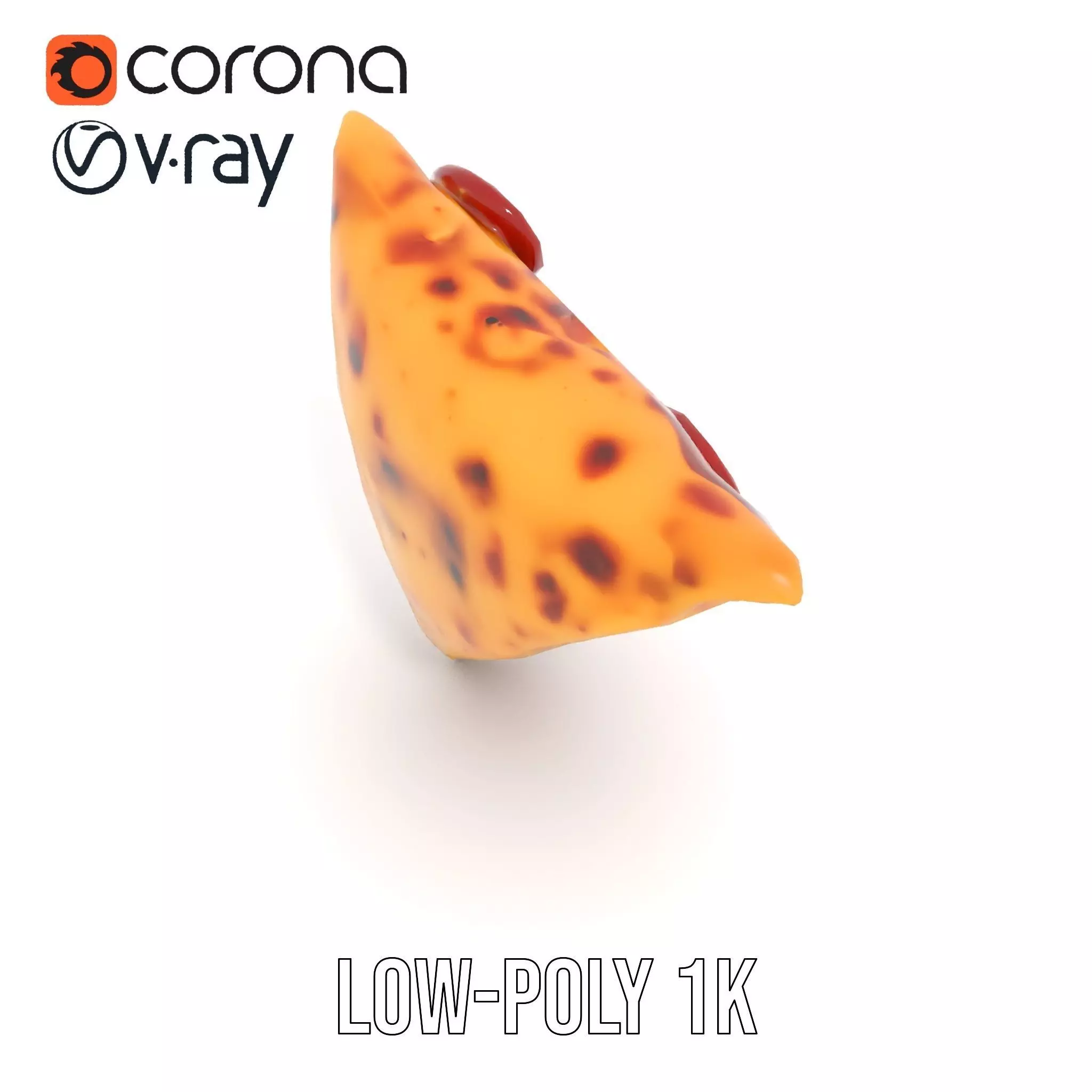Pepperoni Pizza Slice Model Pack Low-poly 3D model_12