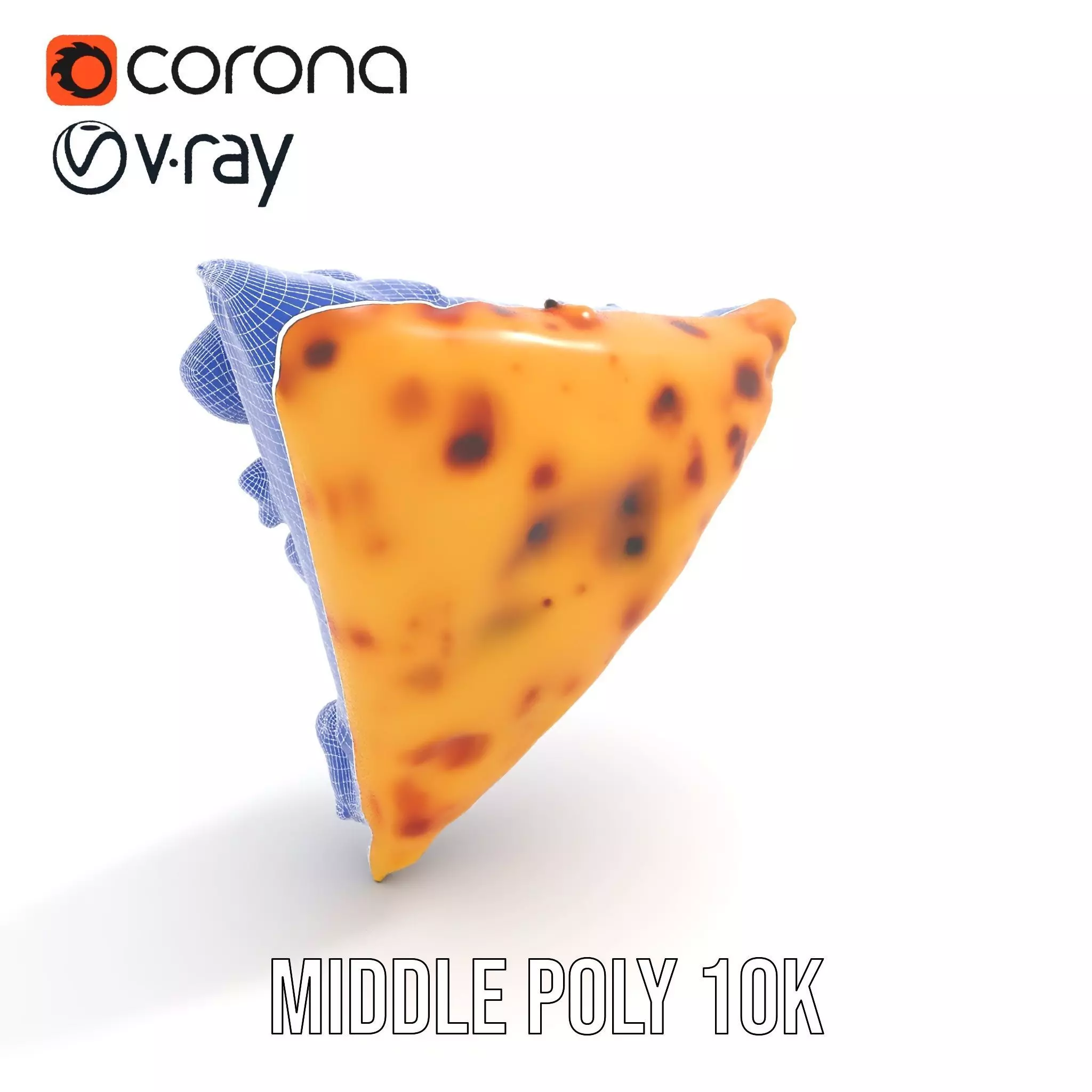 Pepperoni Pizza Slice Model Pack Low-poly 3D model_15