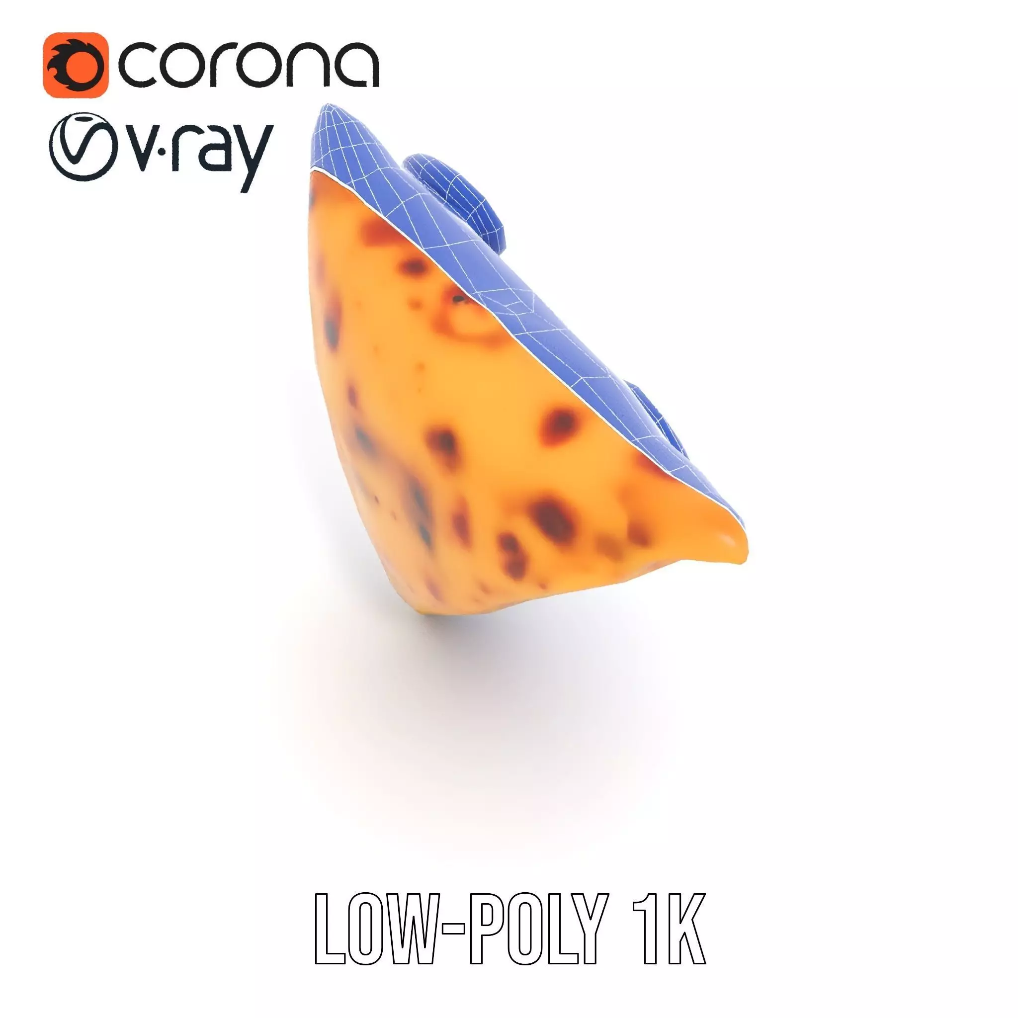 Pepperoni Pizza Slice Model Pack Low-poly 3D model_16