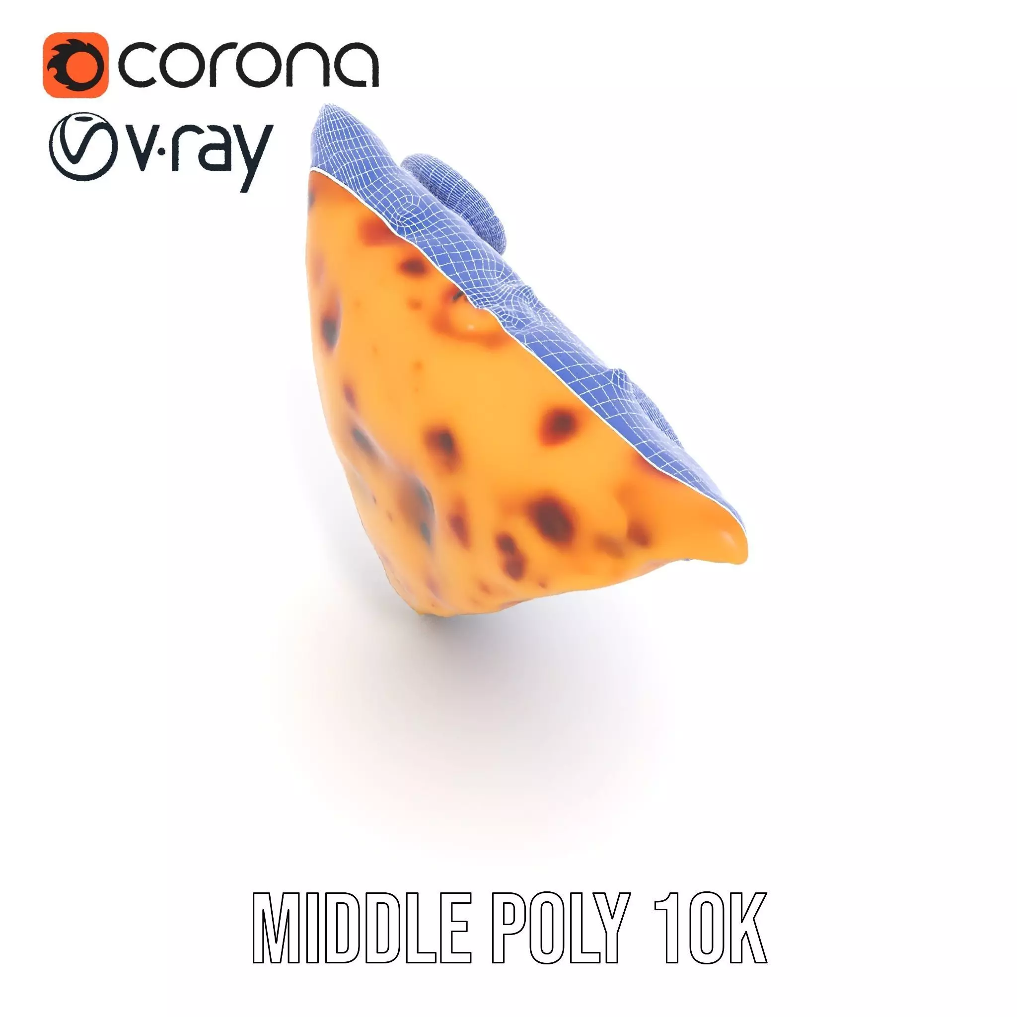 Pepperoni Pizza Slice Model Pack Low-poly 3D model_5