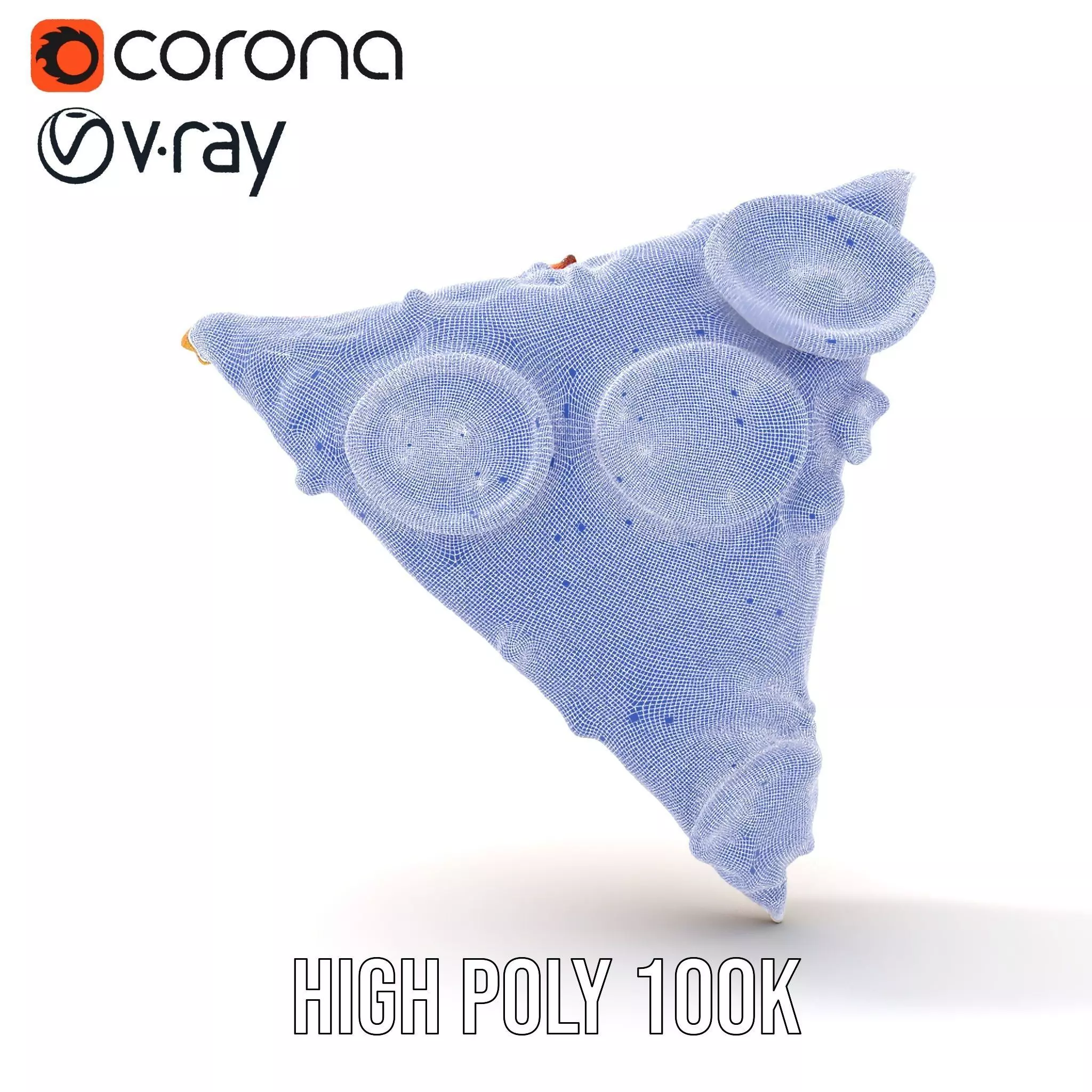 Pepperoni Pizza Slice Model Pack Low-poly 3D model_29