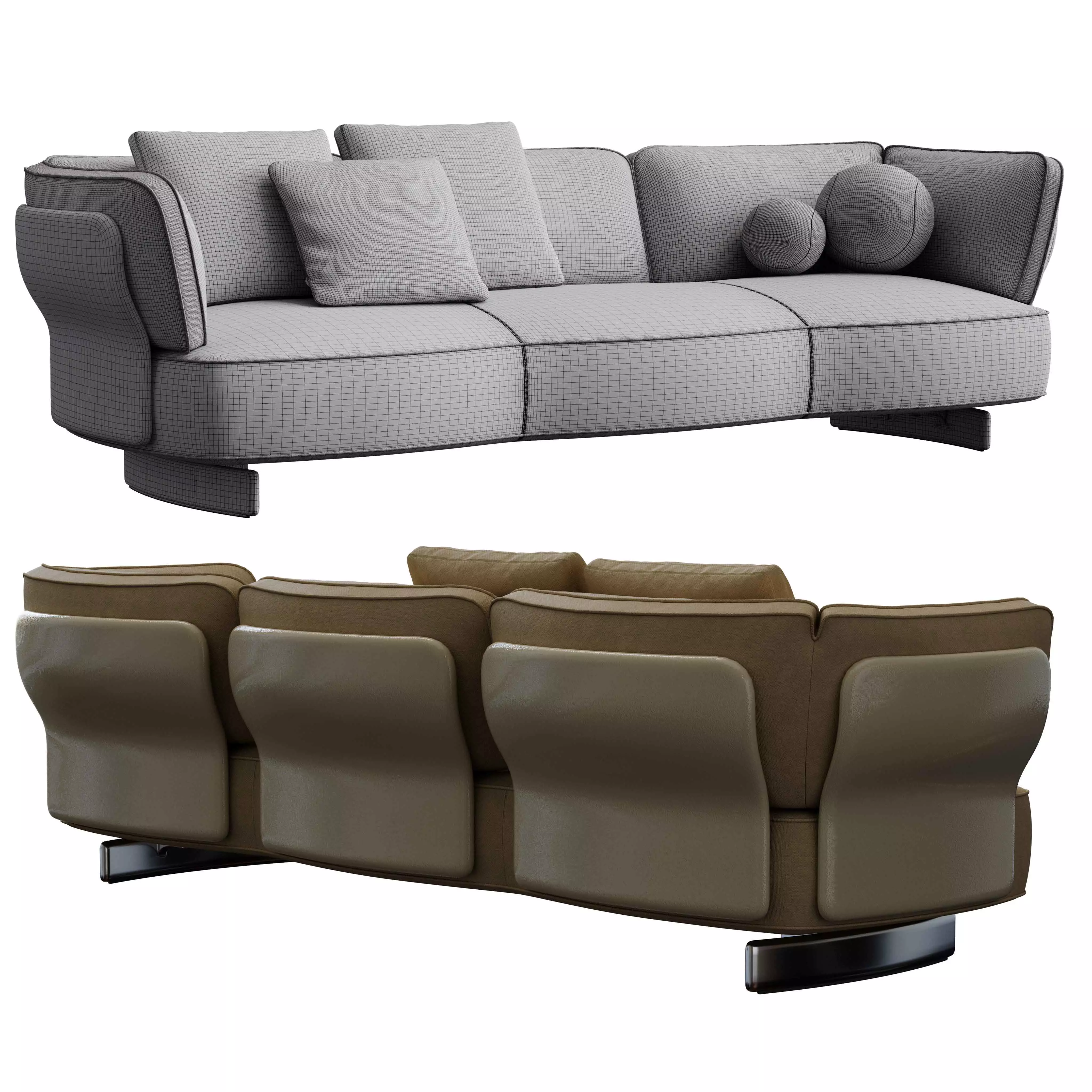 Saki Sofa  3D model_3