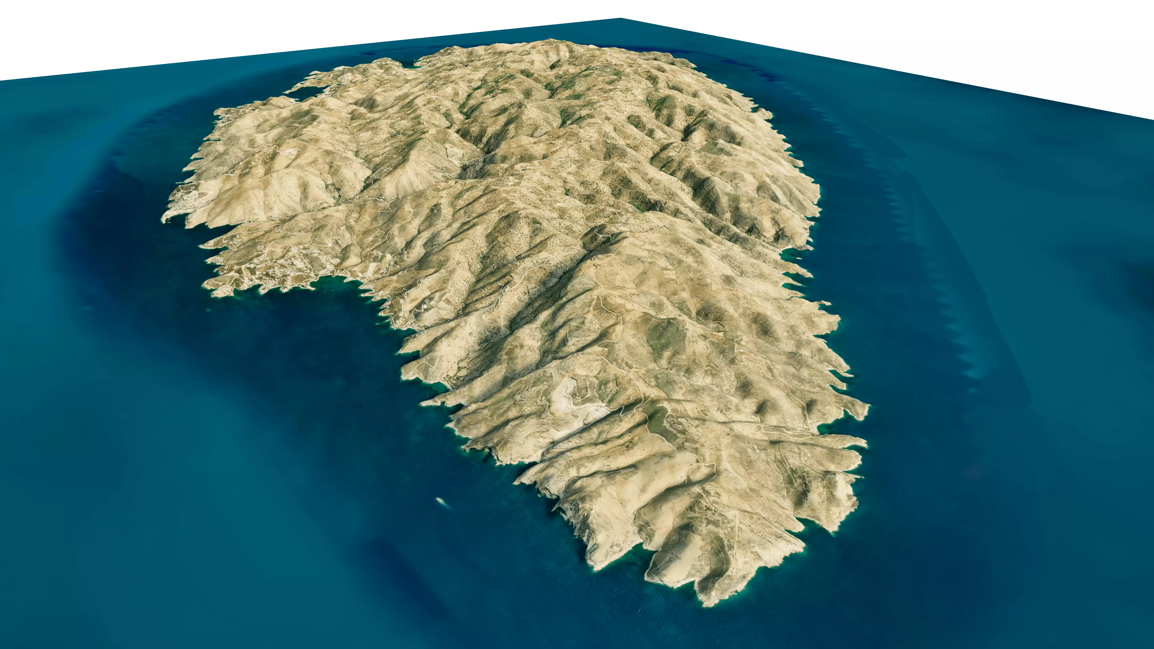 Kea Island full 3D model terrain 3D model_6