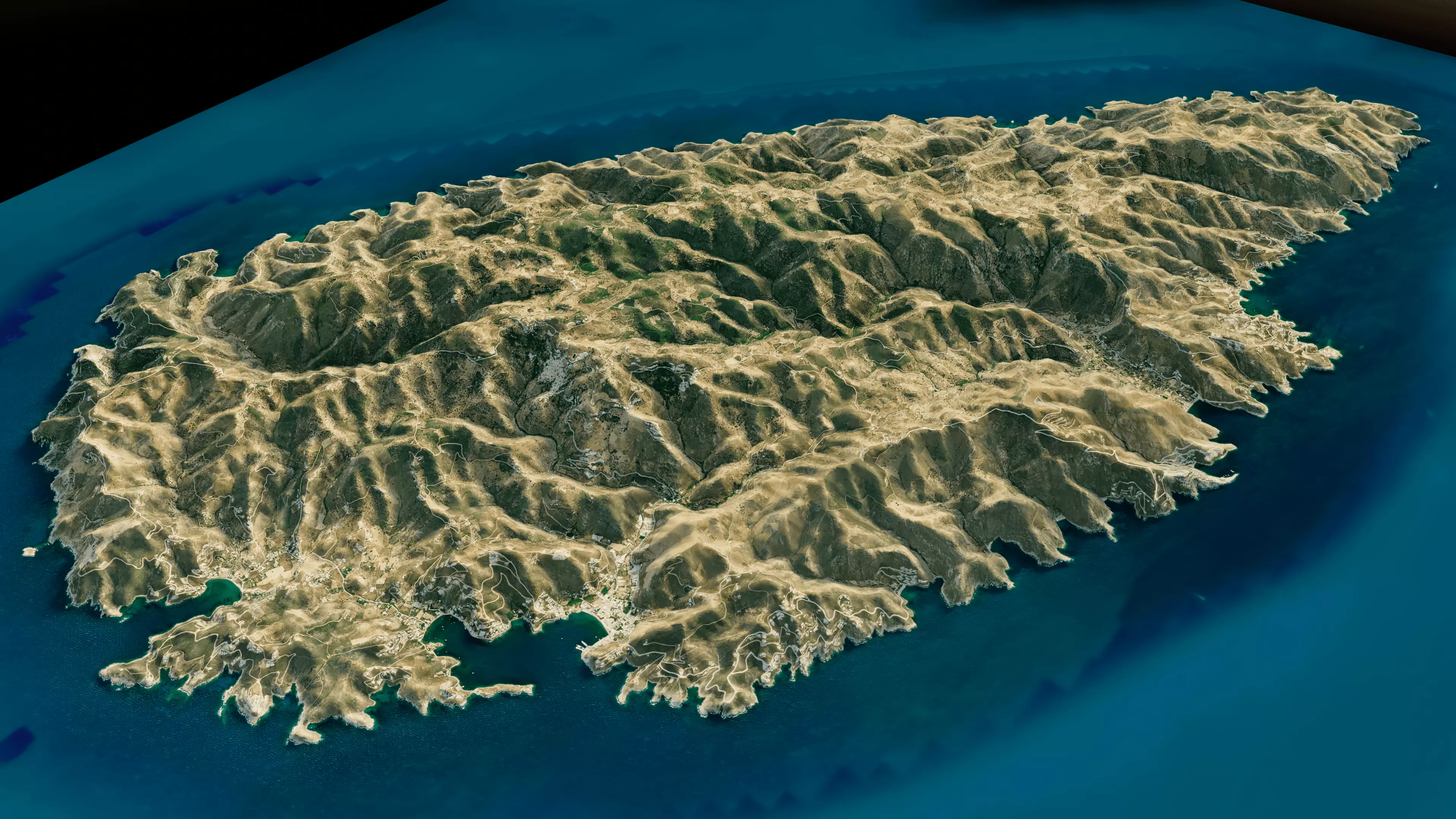 Kea Island full 3D model terrain 3D model_10