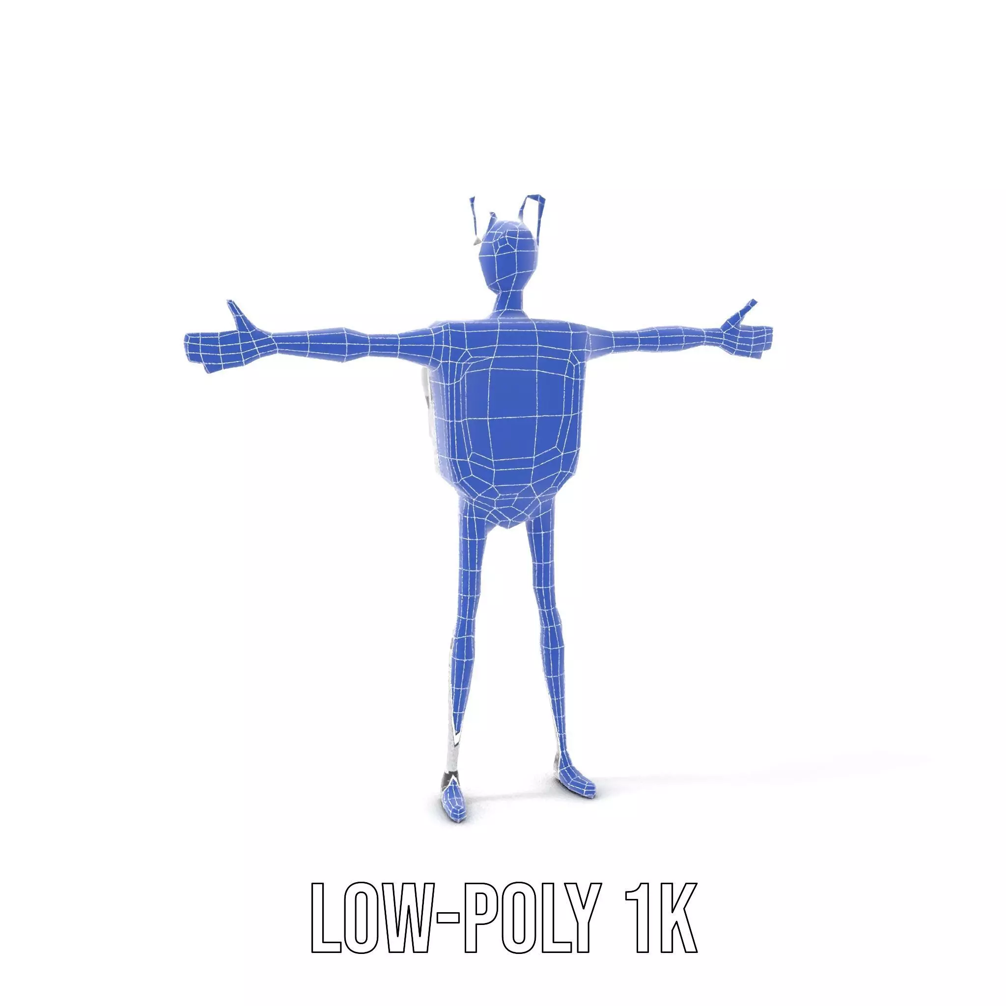 Smiling Robot with Screen model pack Low-poly 3D model_13