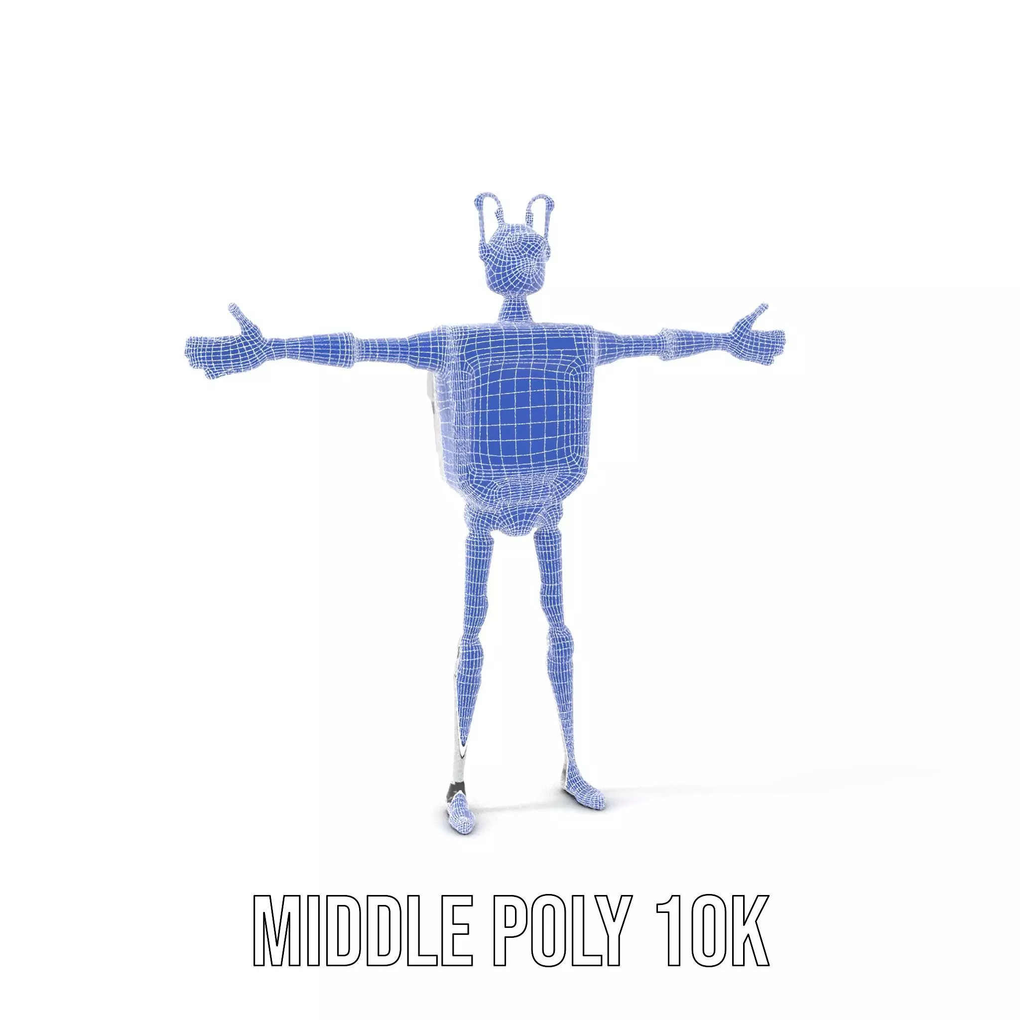 Smiling Robot with Screen model pack Low-poly 3D model_15