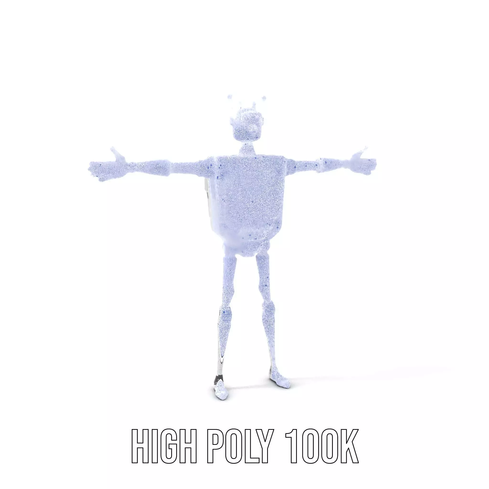 Smiling Robot with Screen model pack Low-poly 3D model_4