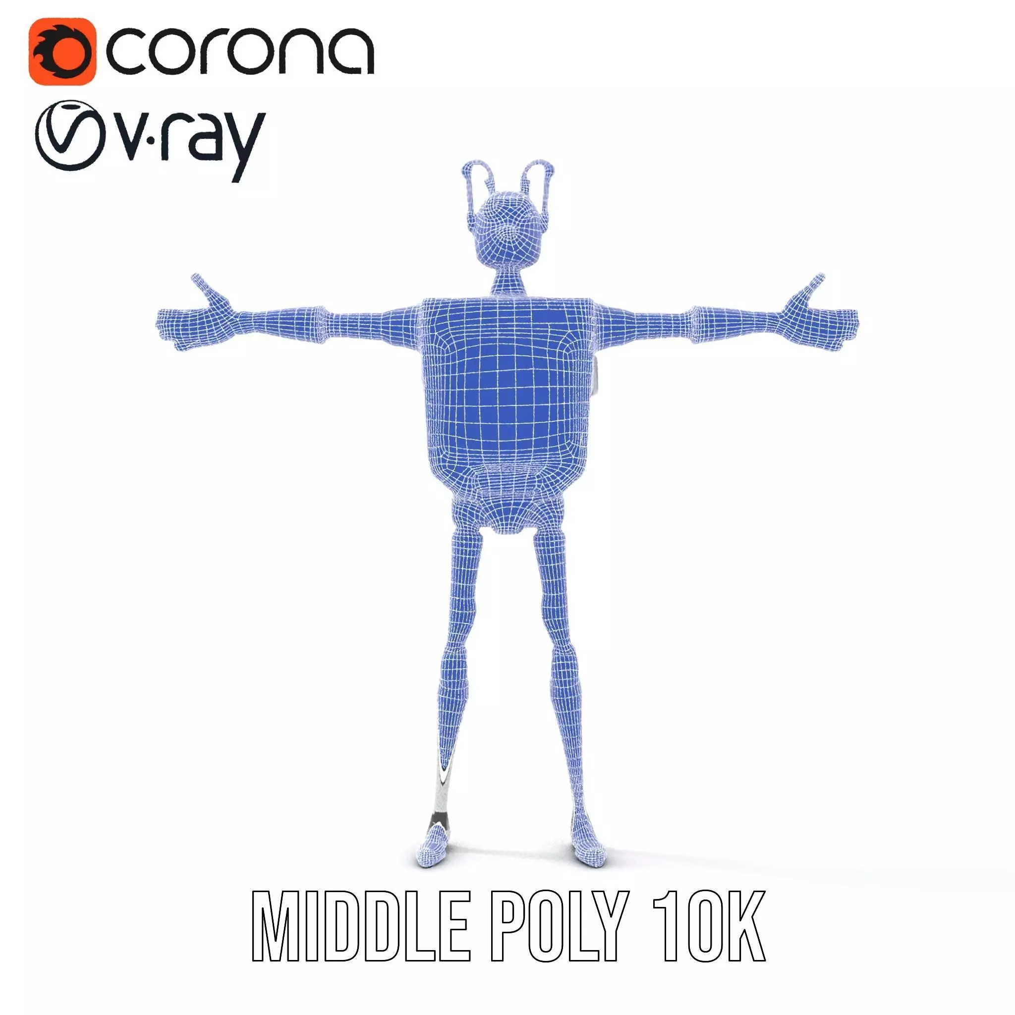 Smiling Robot with Screen model pack Low-poly 3D model_29