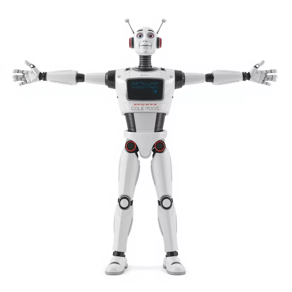 Retro Robot Character Model Pack Low-poly 3D model_2