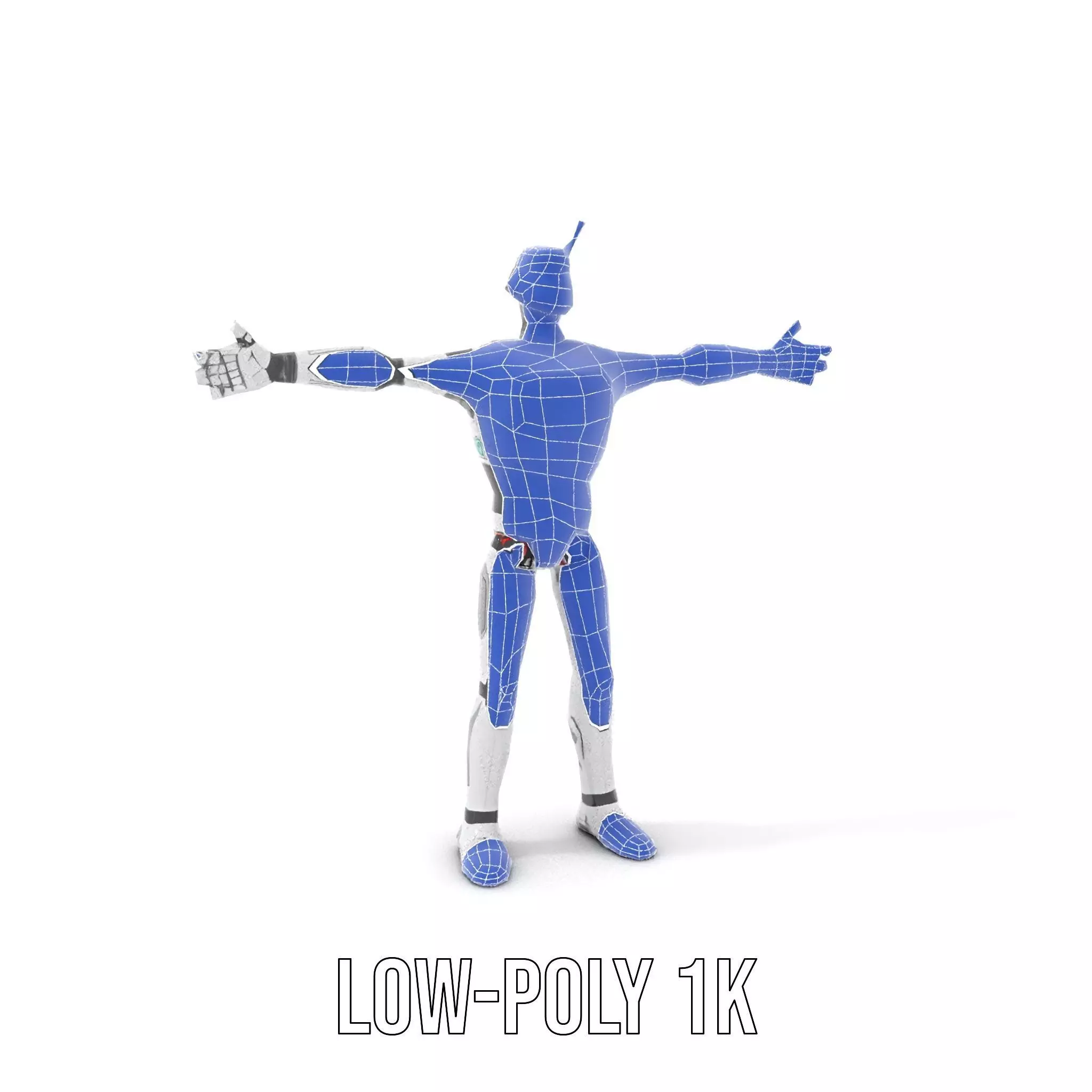 Retro Robot Character Model Pack Low-poly 3D model_25