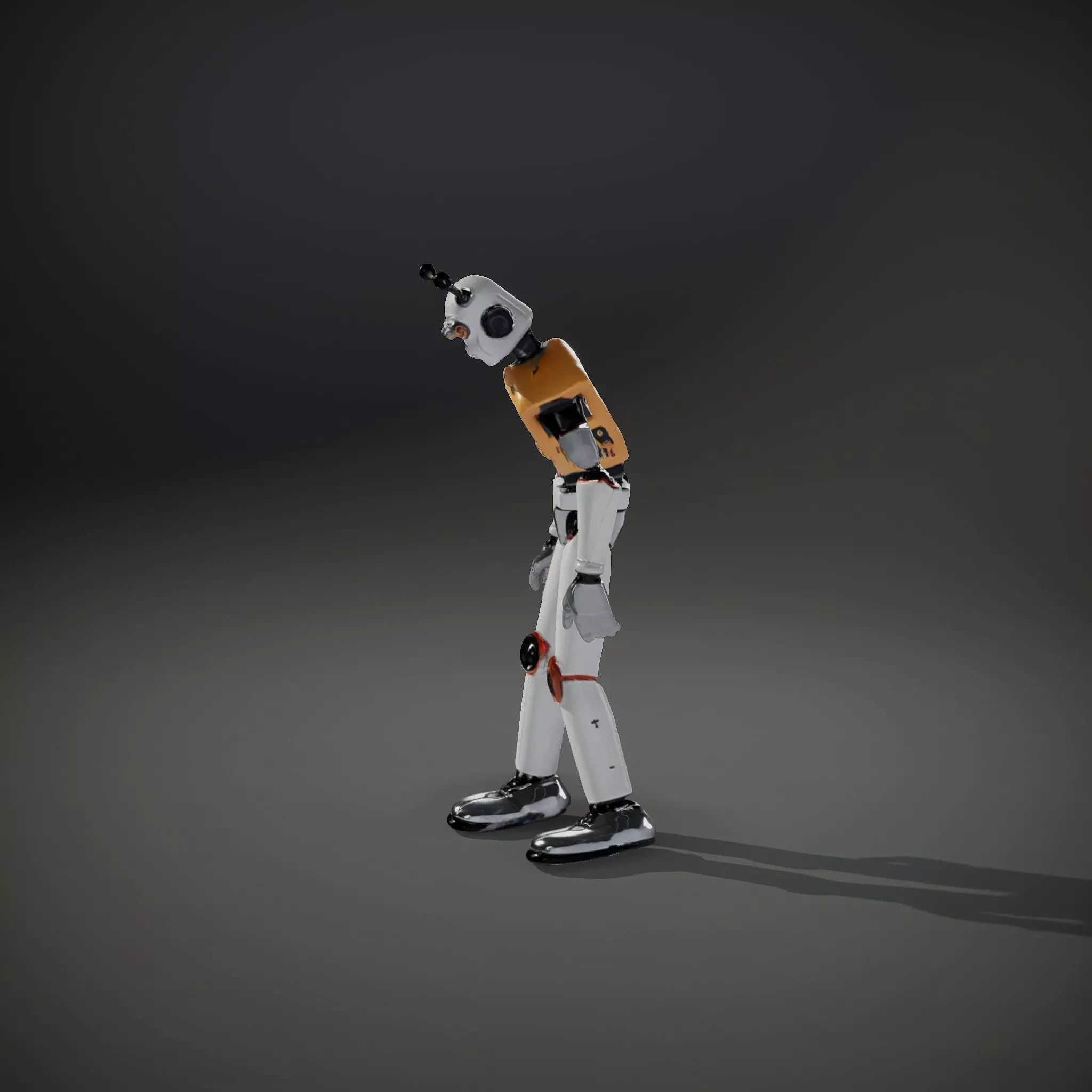 Retro Robot Character Model Pack Low-poly 3D model_34