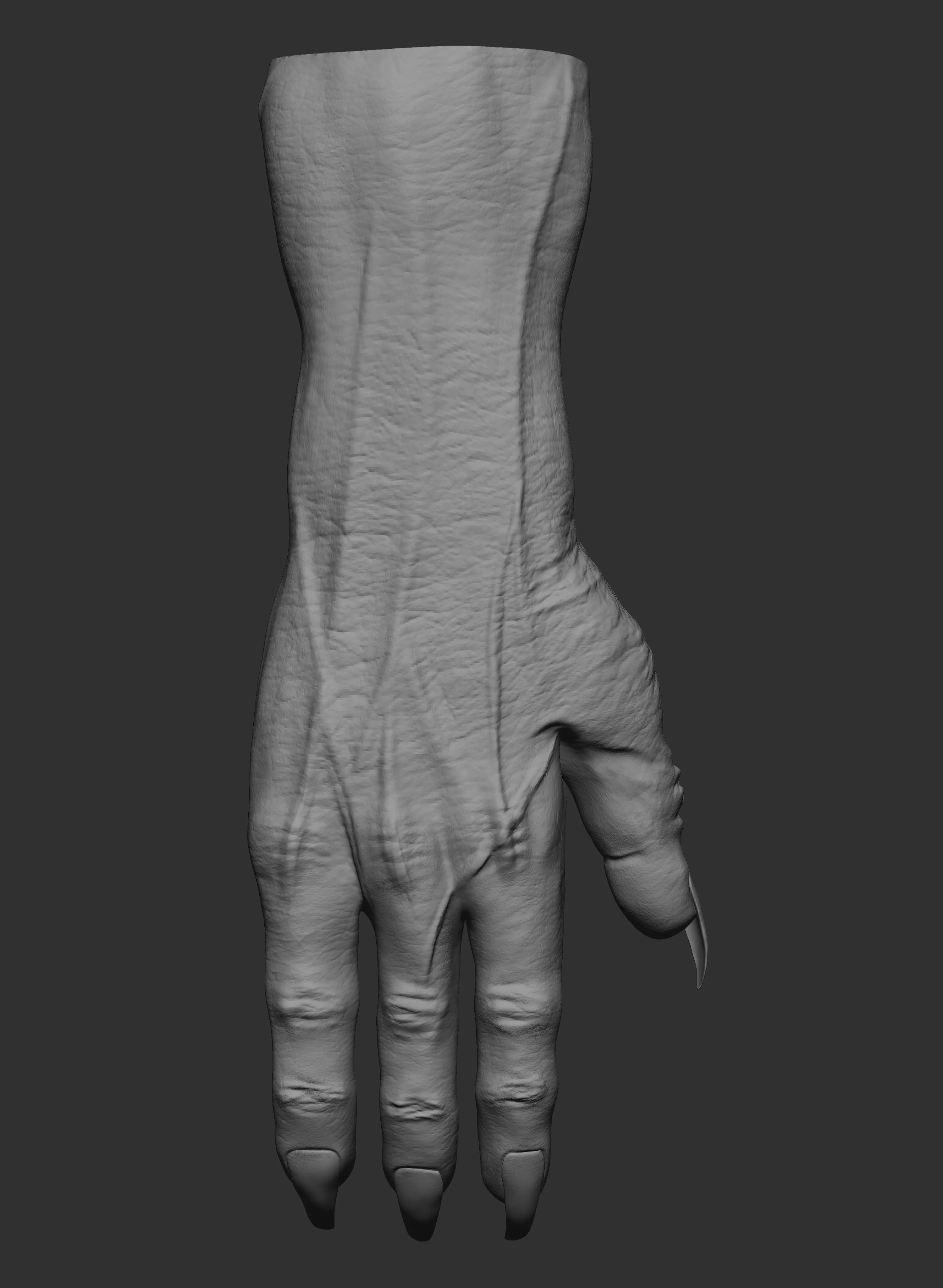 Monster hand 3D model_0