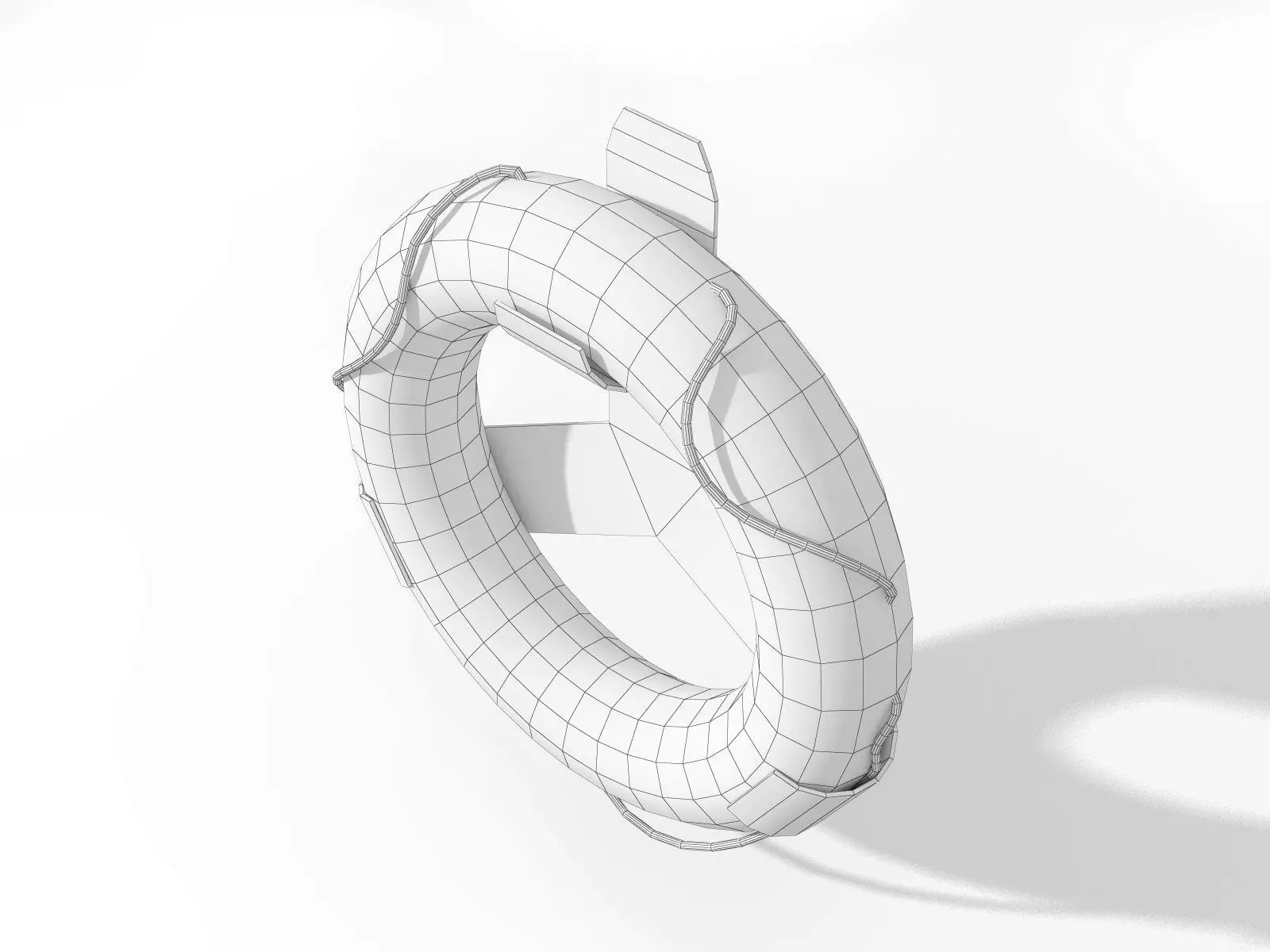 Lifebuoy Low-Poly Low-poly 3D model_7