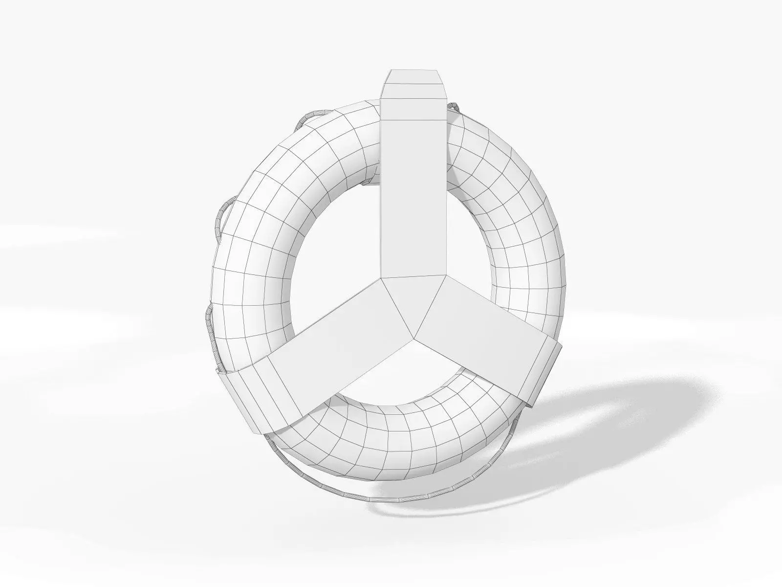 Lifebuoy Low-Poly Low-poly 3D model_6