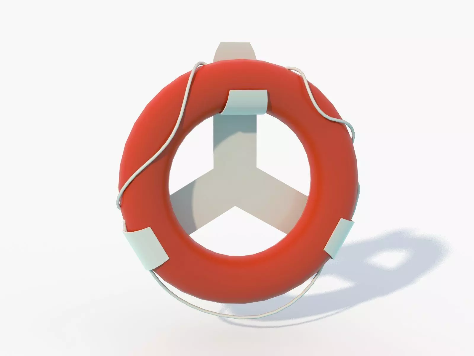 Lifebuoy Low-Poly Low-poly 3D model_0