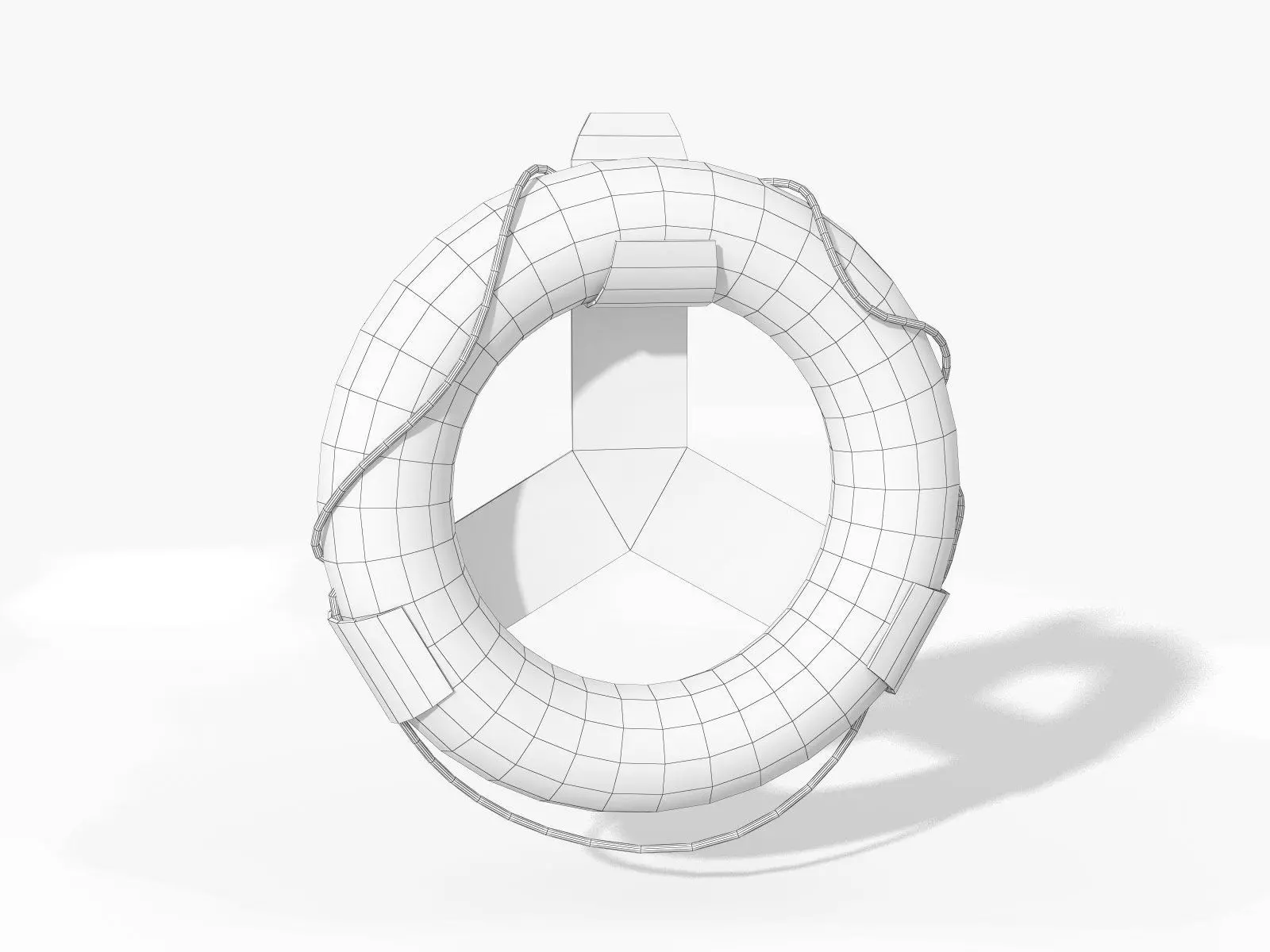 Lifebuoy Low-Poly Low-poly 3D model_4