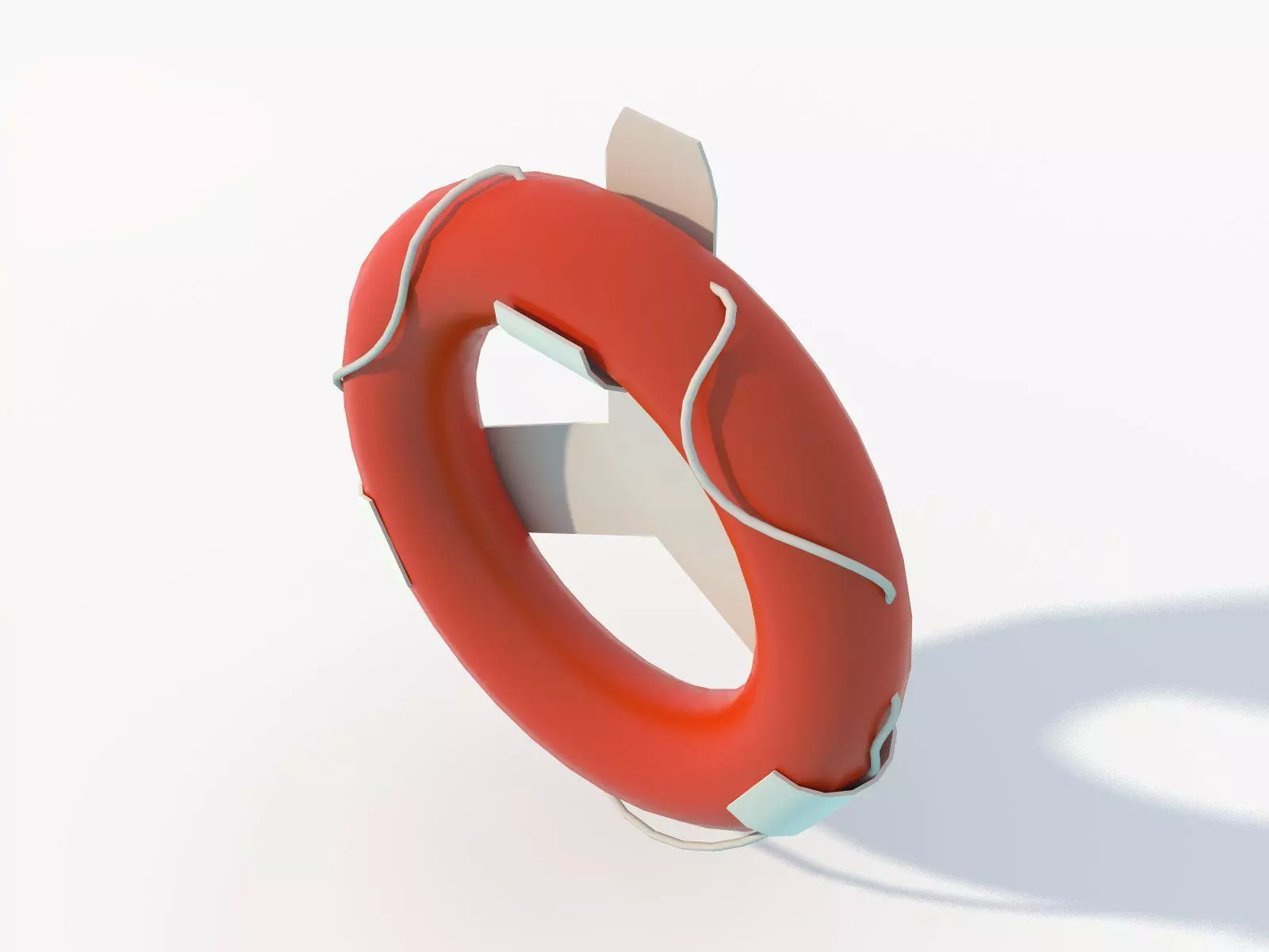 Lifebuoy Low-Poly Low-poly 3D model_3