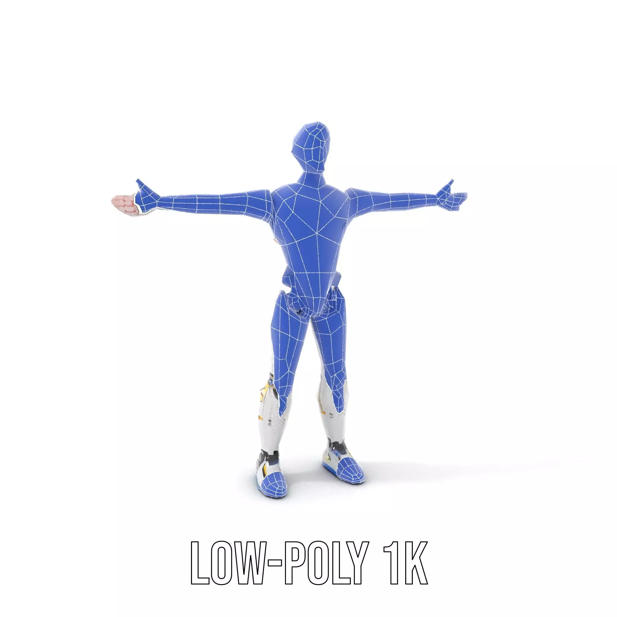 Futuristic Humanoid Robot Model Pack Low-poly 3D model_22