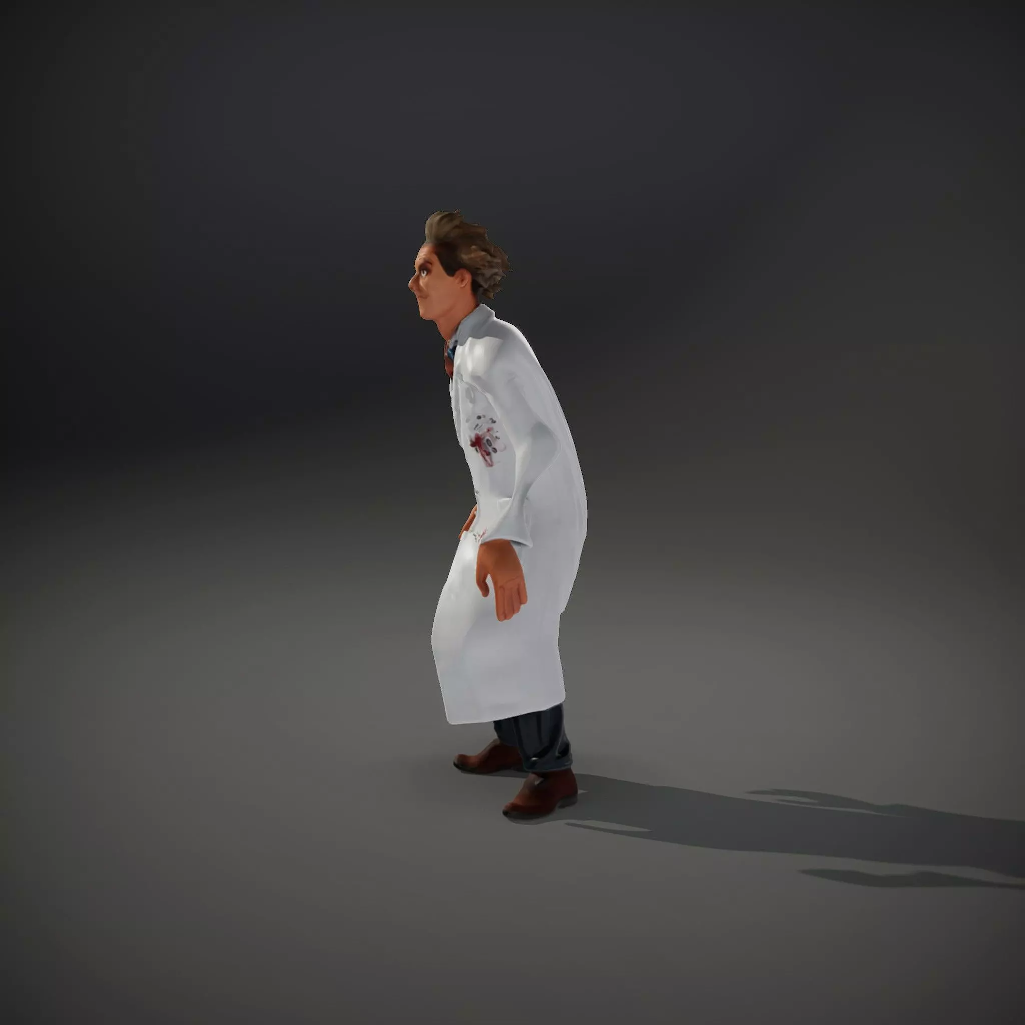 Mad Scientist Character Model Pack Low-poly 3D model_34
