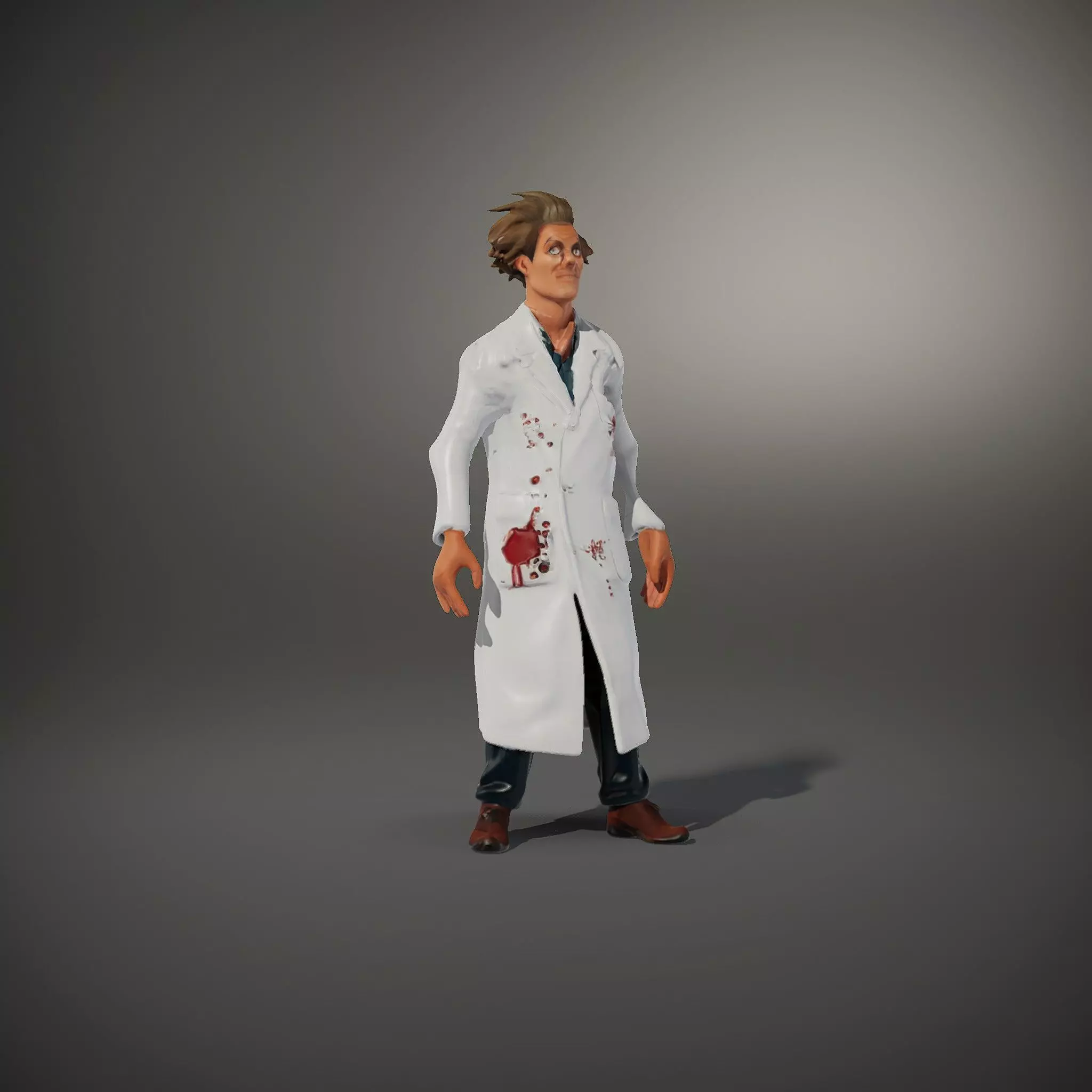 Mad Scientist Character Model Pack Low-poly 3D model_33