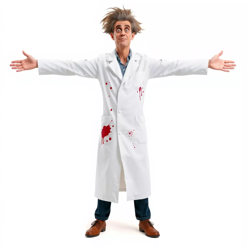 Mad Scientist Character Model Pack Low-poly 3D model_2