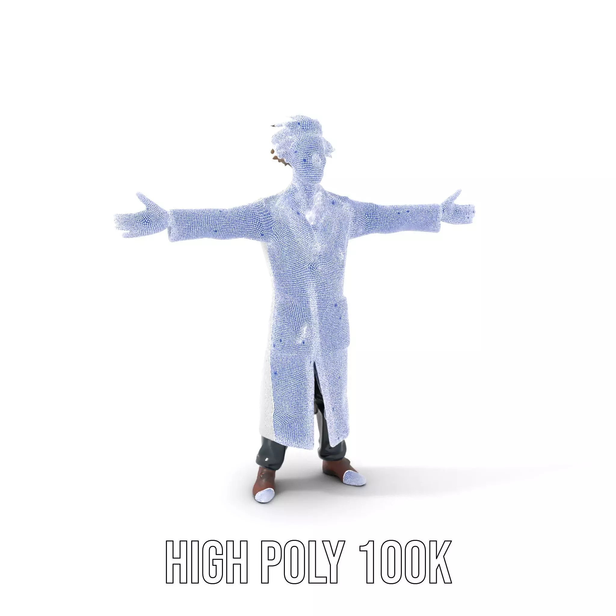 Mad Scientist Character Model Pack Low-poly 3D model_4