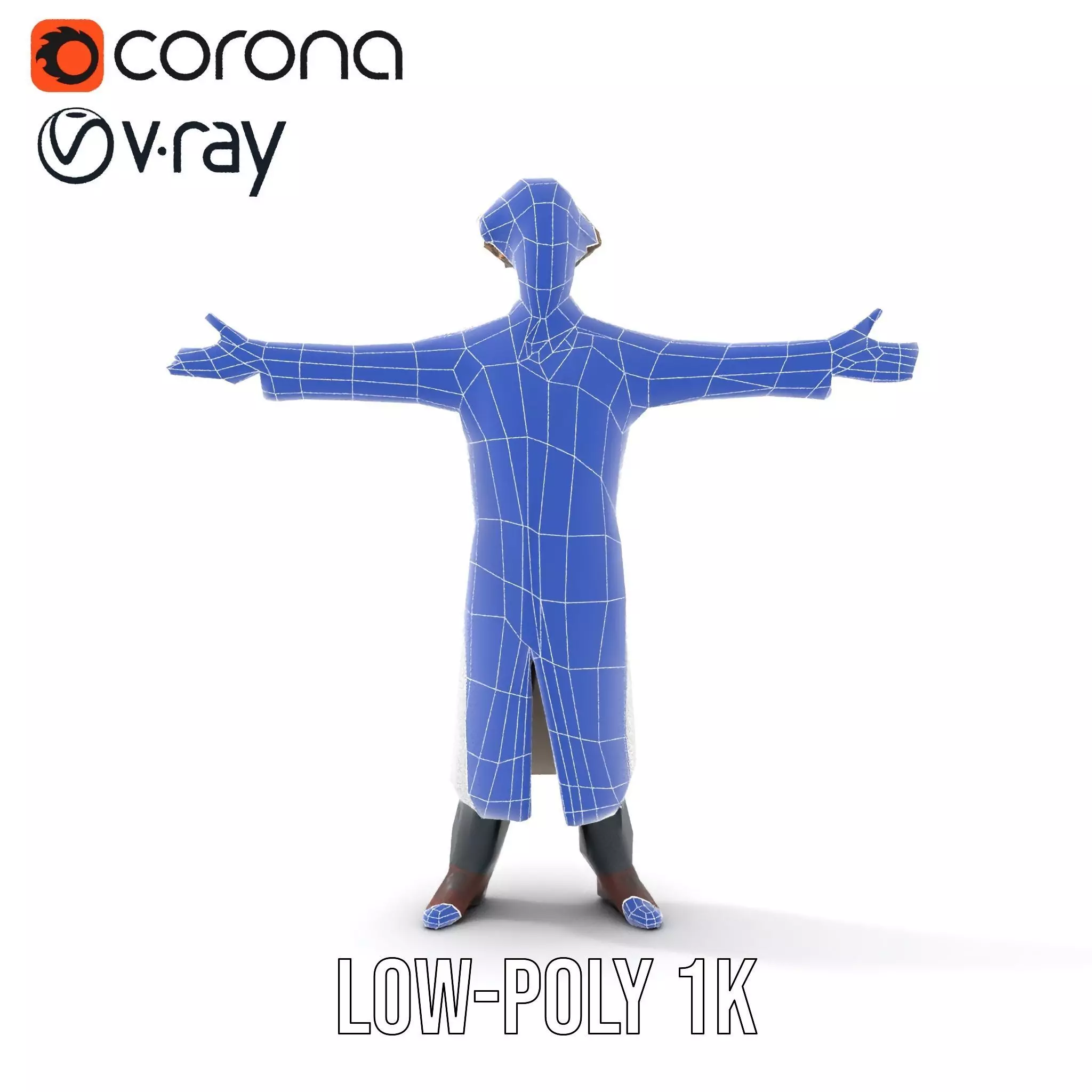 Mad Scientist Character Model Pack Low-poly 3D model_27
