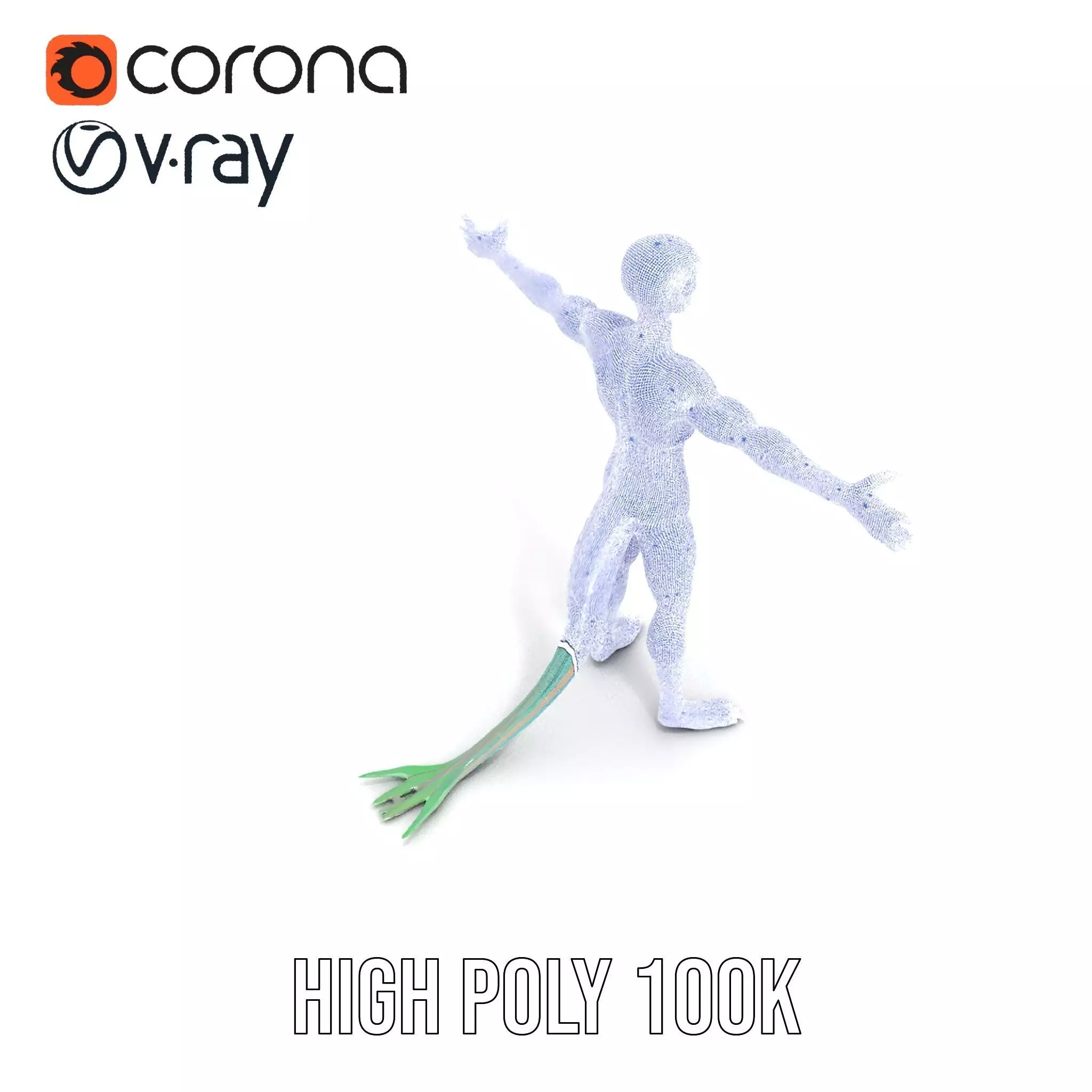 Reptilian Humanoid Character Model Pack for Games and Animation Low-poly 3D model_32