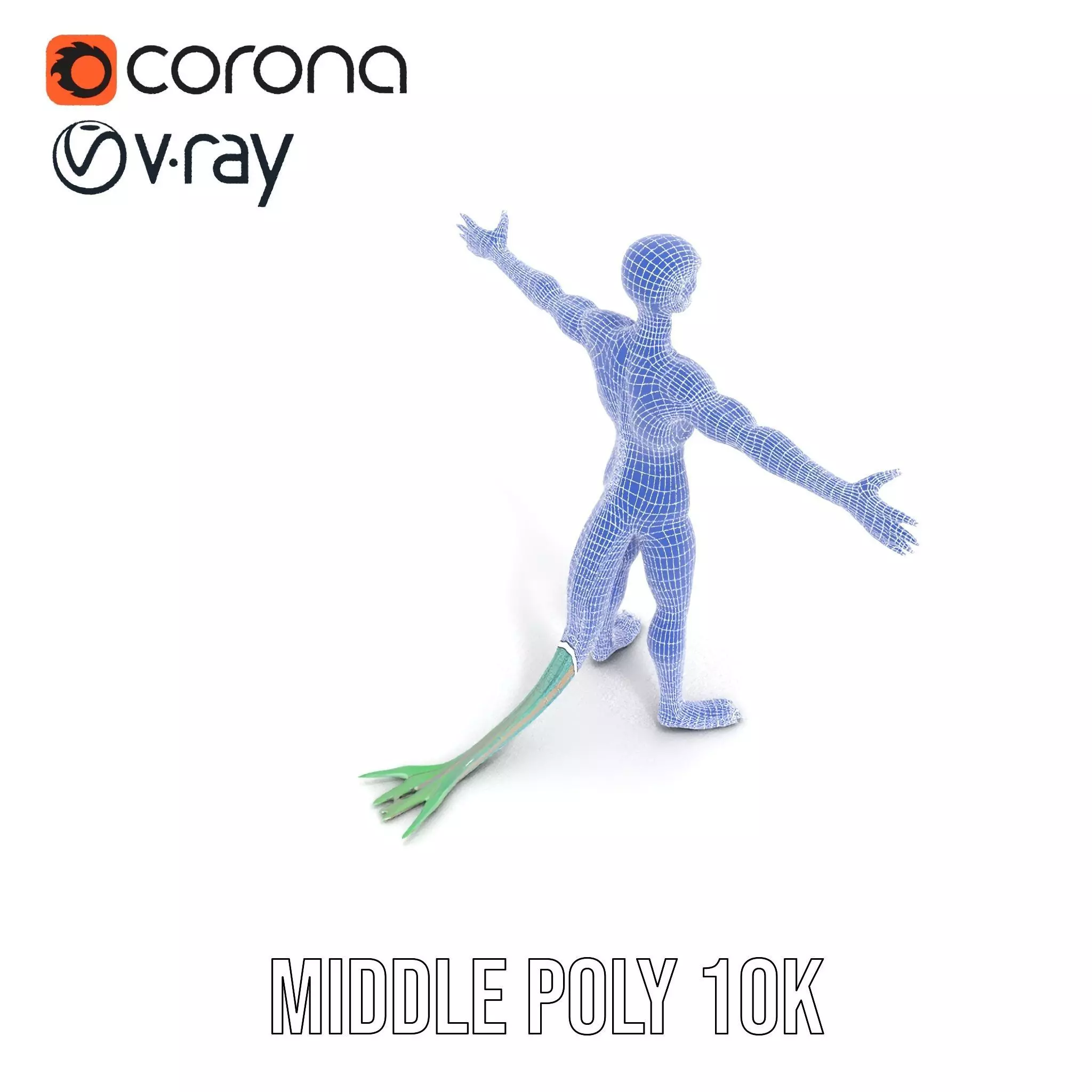 Reptilian Humanoid Character Model Pack for Games and Animation Low-poly 3D model_26