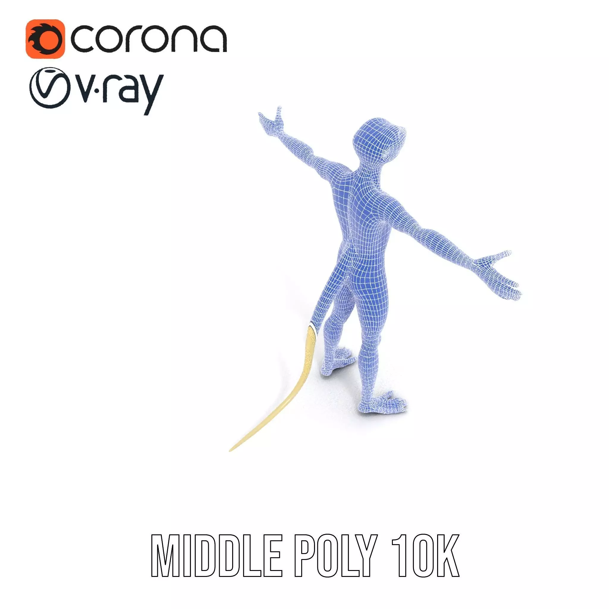 Anthropomorphic Lizard Model Pack for Game and Animation Low-poly 3D model_19