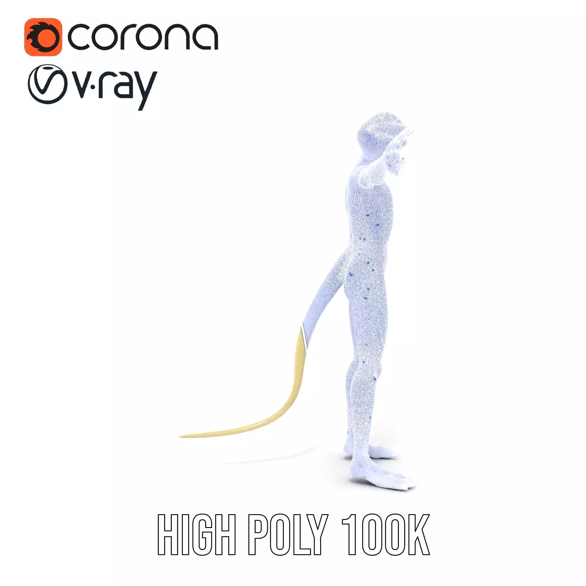 Anthropomorphic Lizard Model Pack for Game and Animation Low-poly 3D model_34